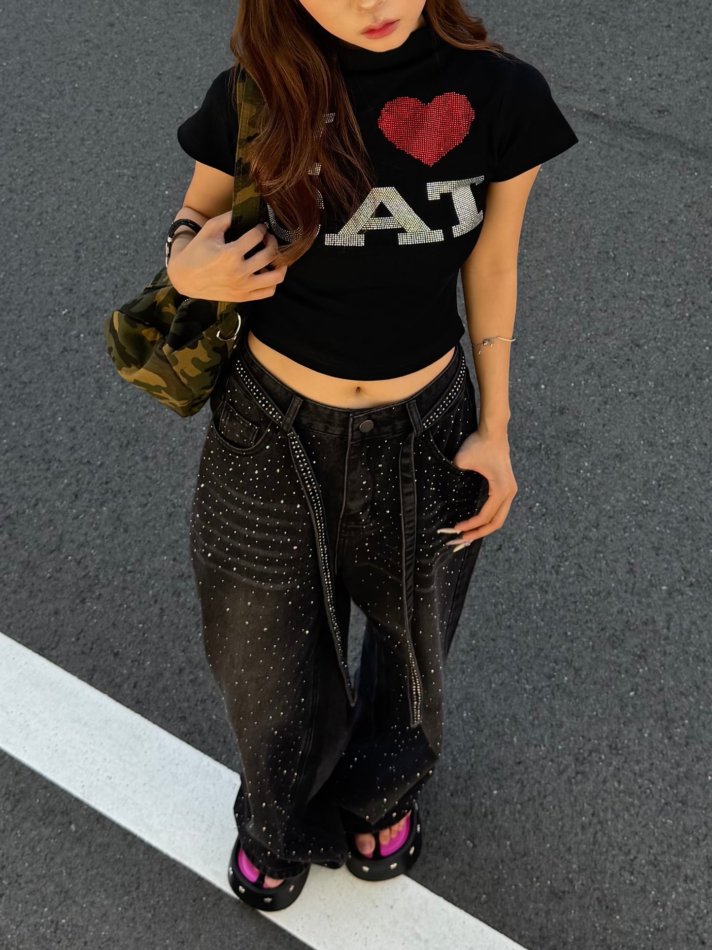 アイラブキャットTシャツ DPB86083