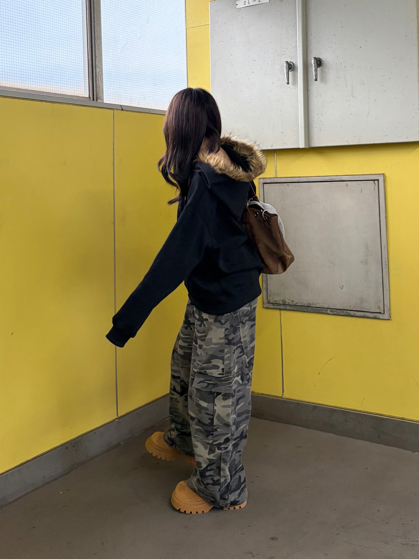 ボリュームハイソールショートブーツ DPB98003