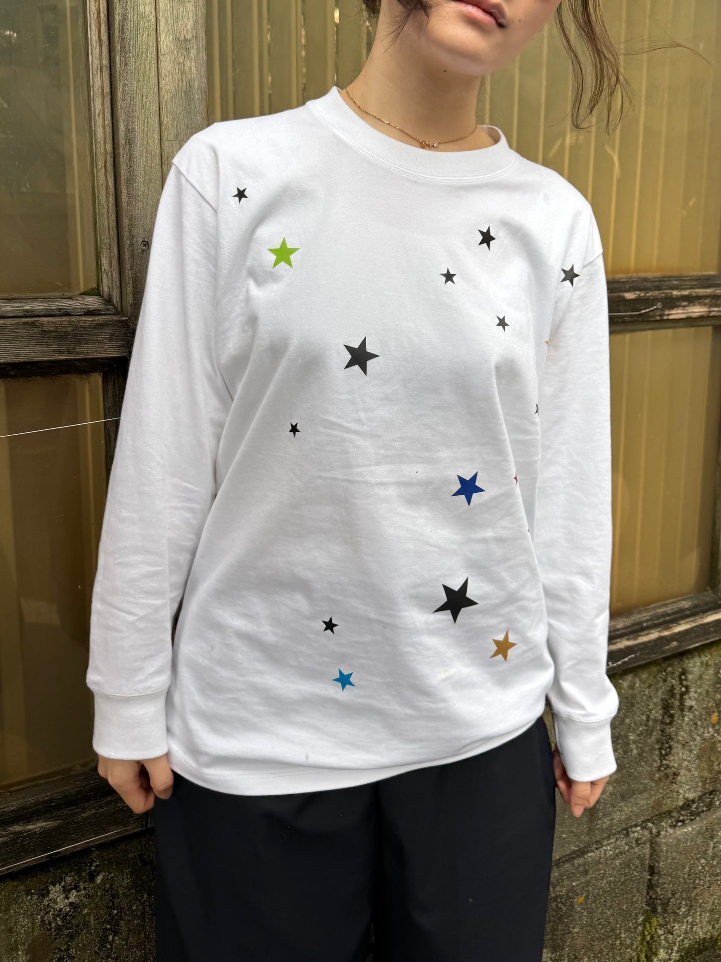 スタープリントロングTシャツ DPA43781