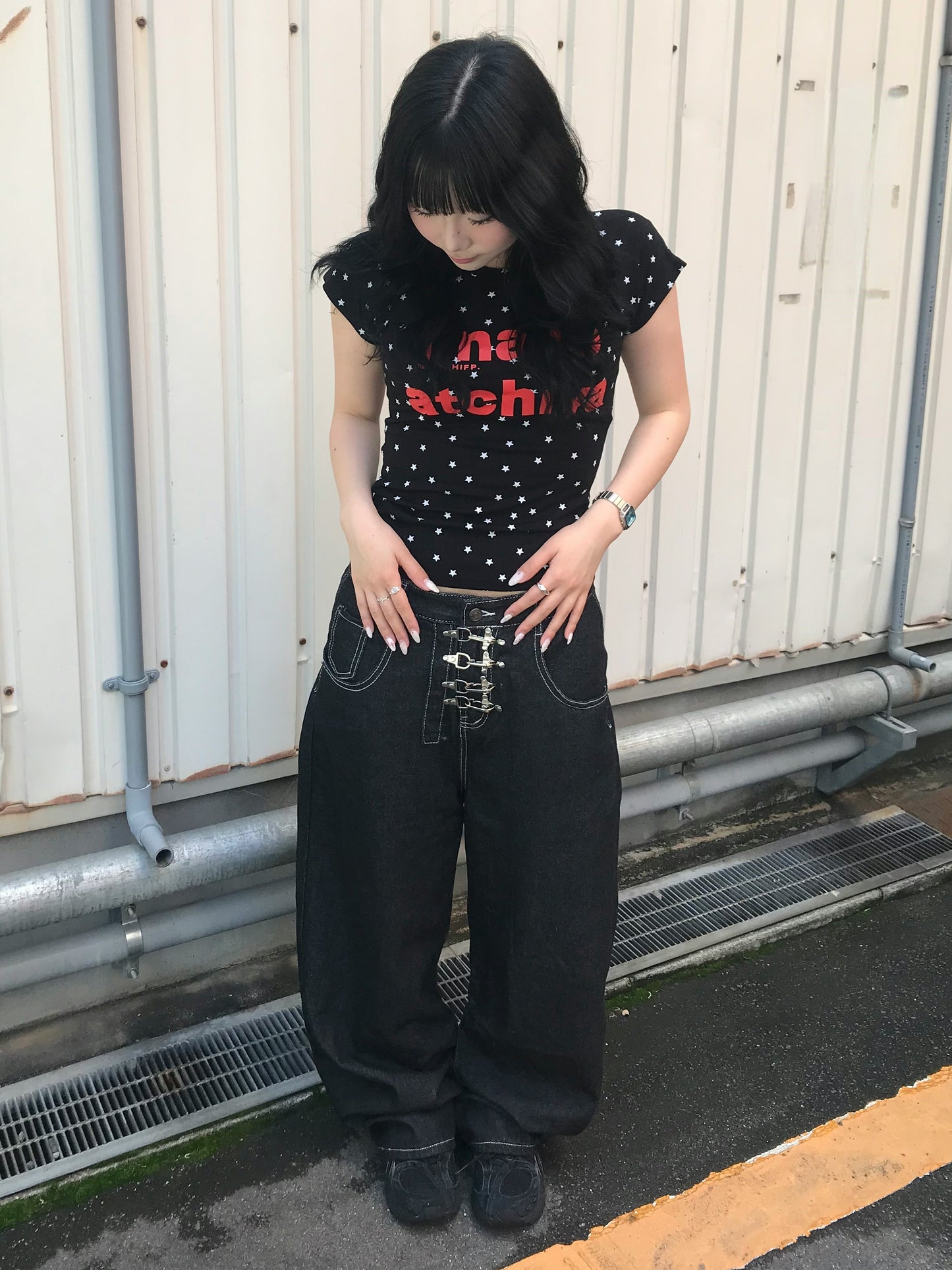 ブラックスターフィットTシャツ DPB89249
