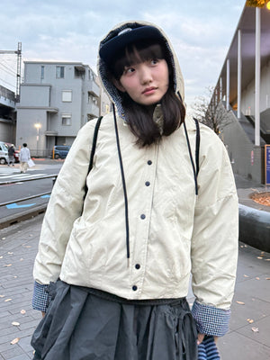 チェックダウンジャケット DPA43716