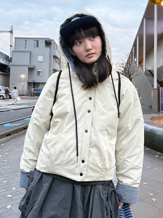 チェックダウンジャケット DPA43716