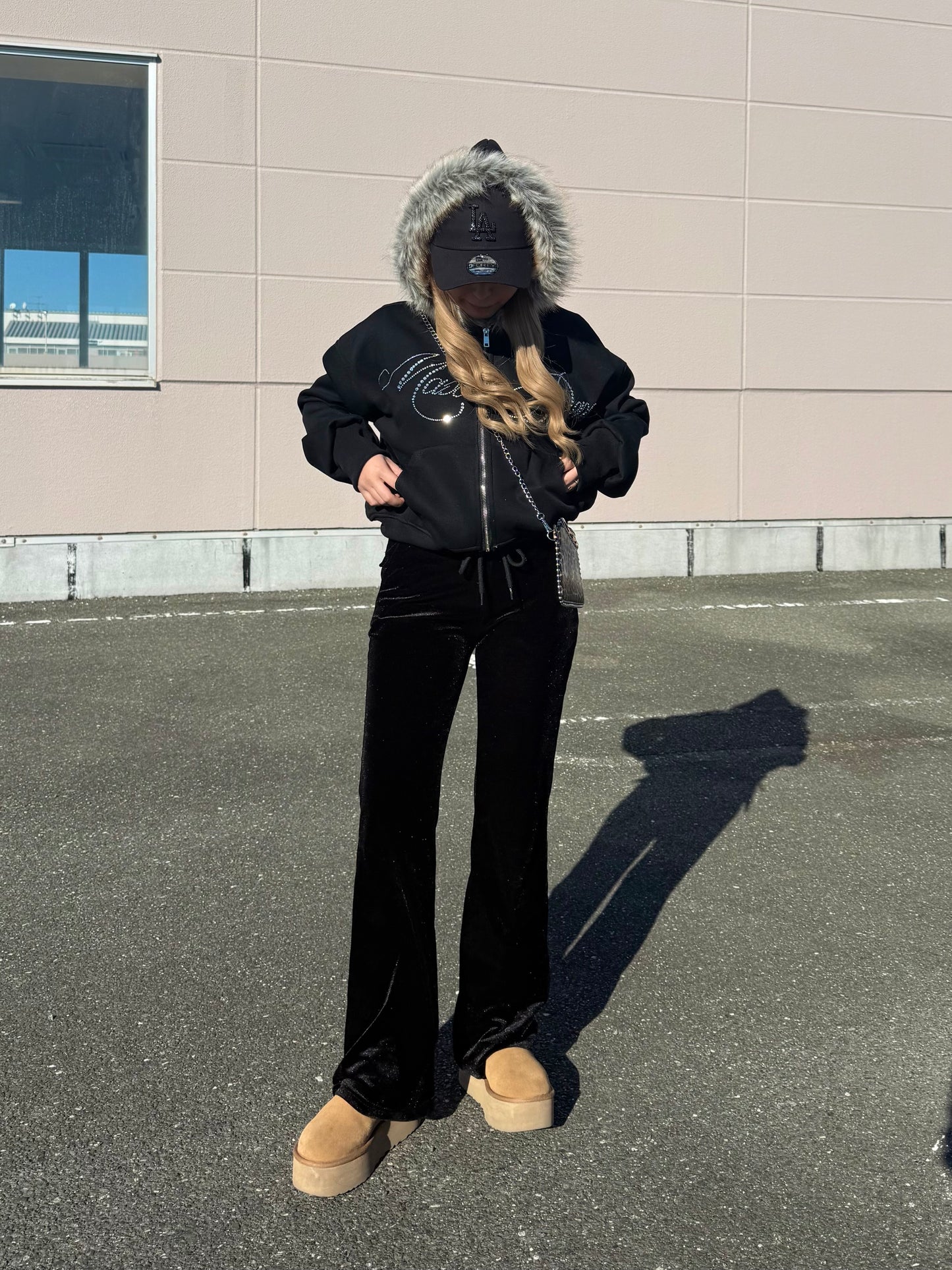 ベロアストレートパンツ DPB73172