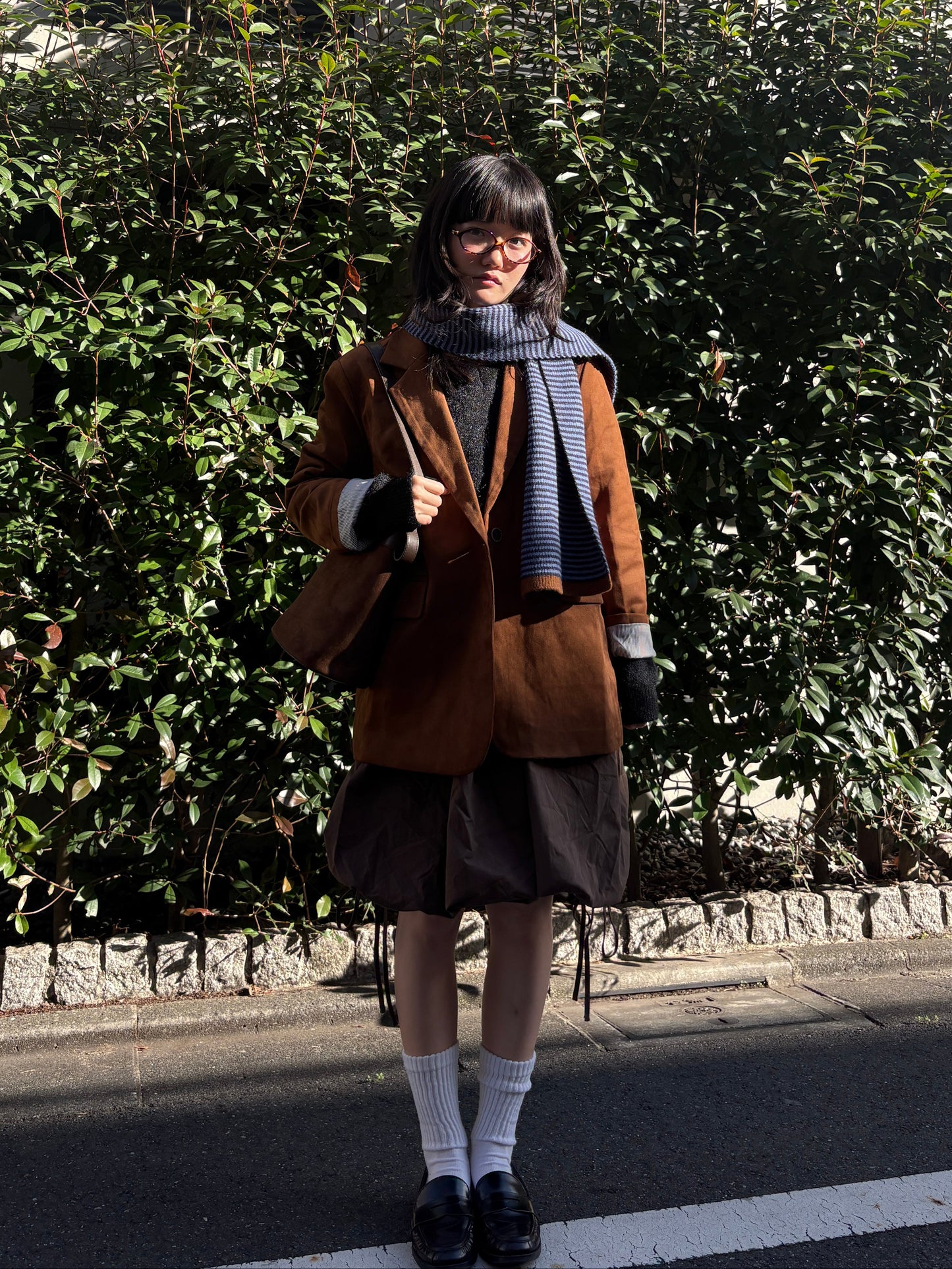 ボーダーニットマフラー DPA43730