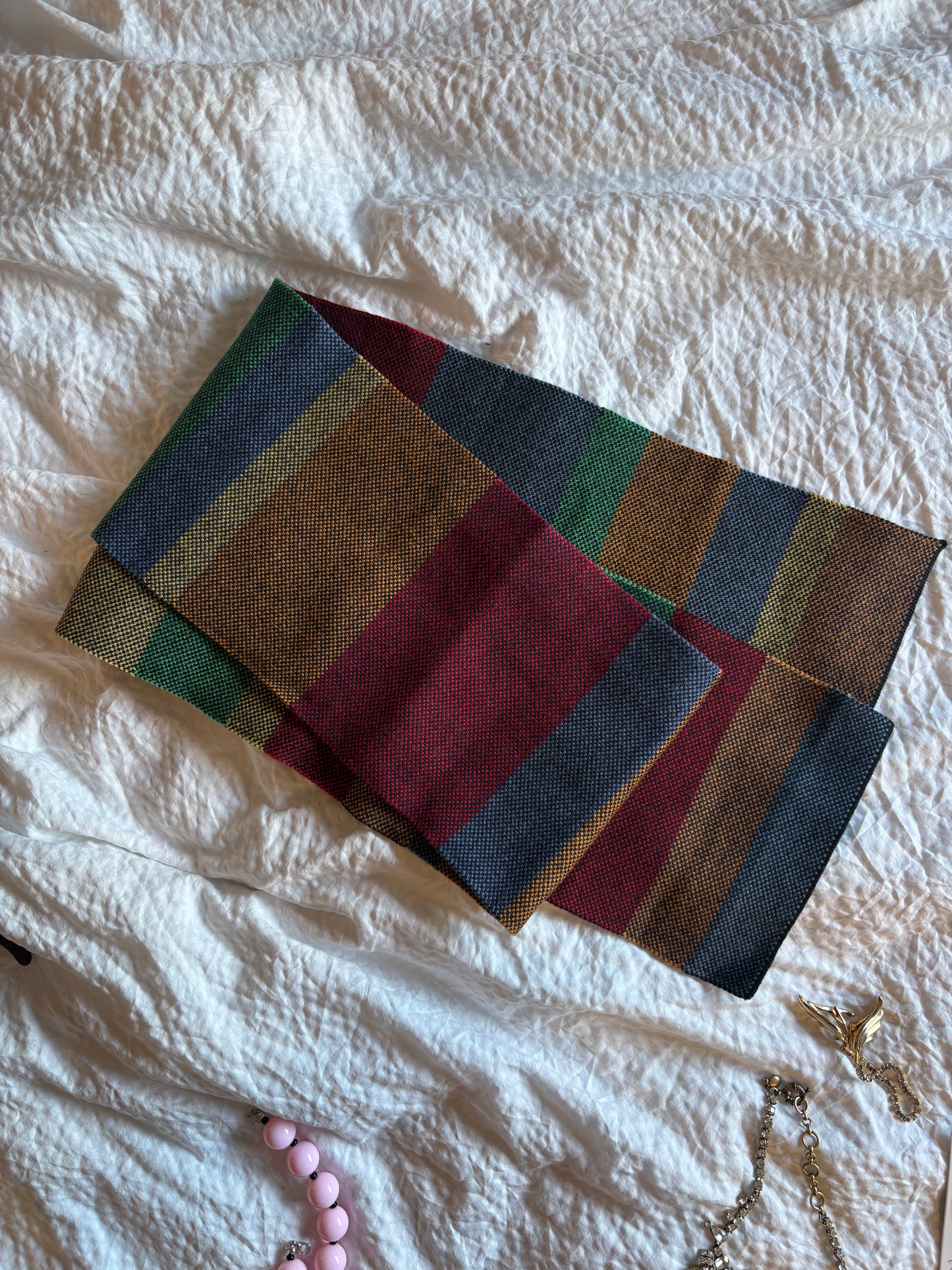 ウールストライプスカーフ DPA43780