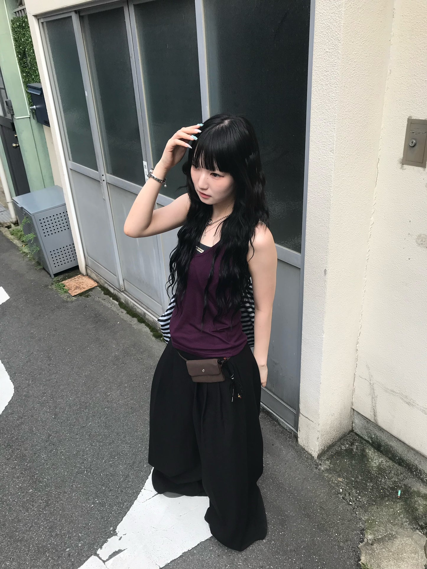 【即納】フレアワイドスラックス DPB85427S