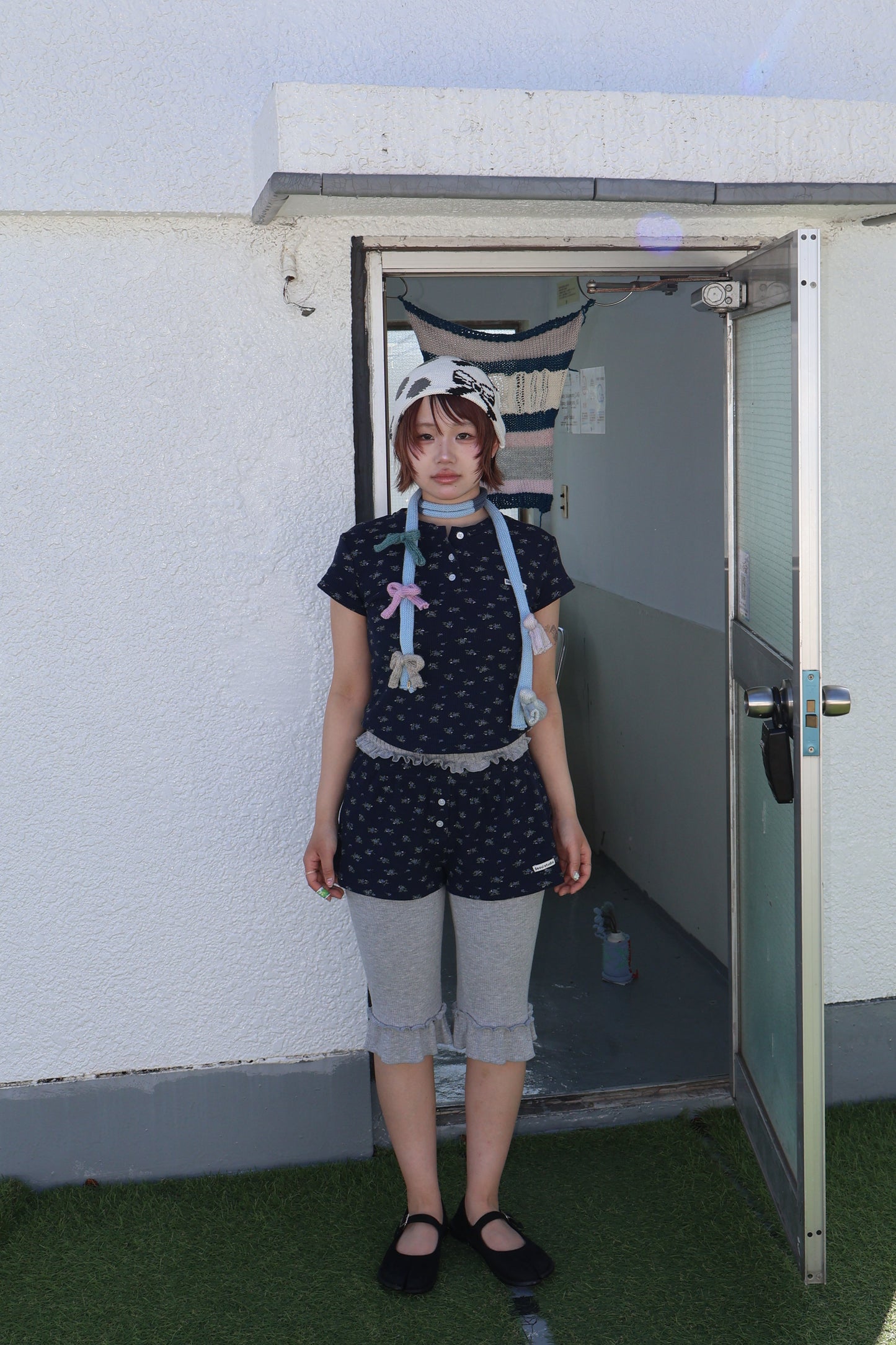 ミニフラワーサーマルセットアップパンツ DPC04052