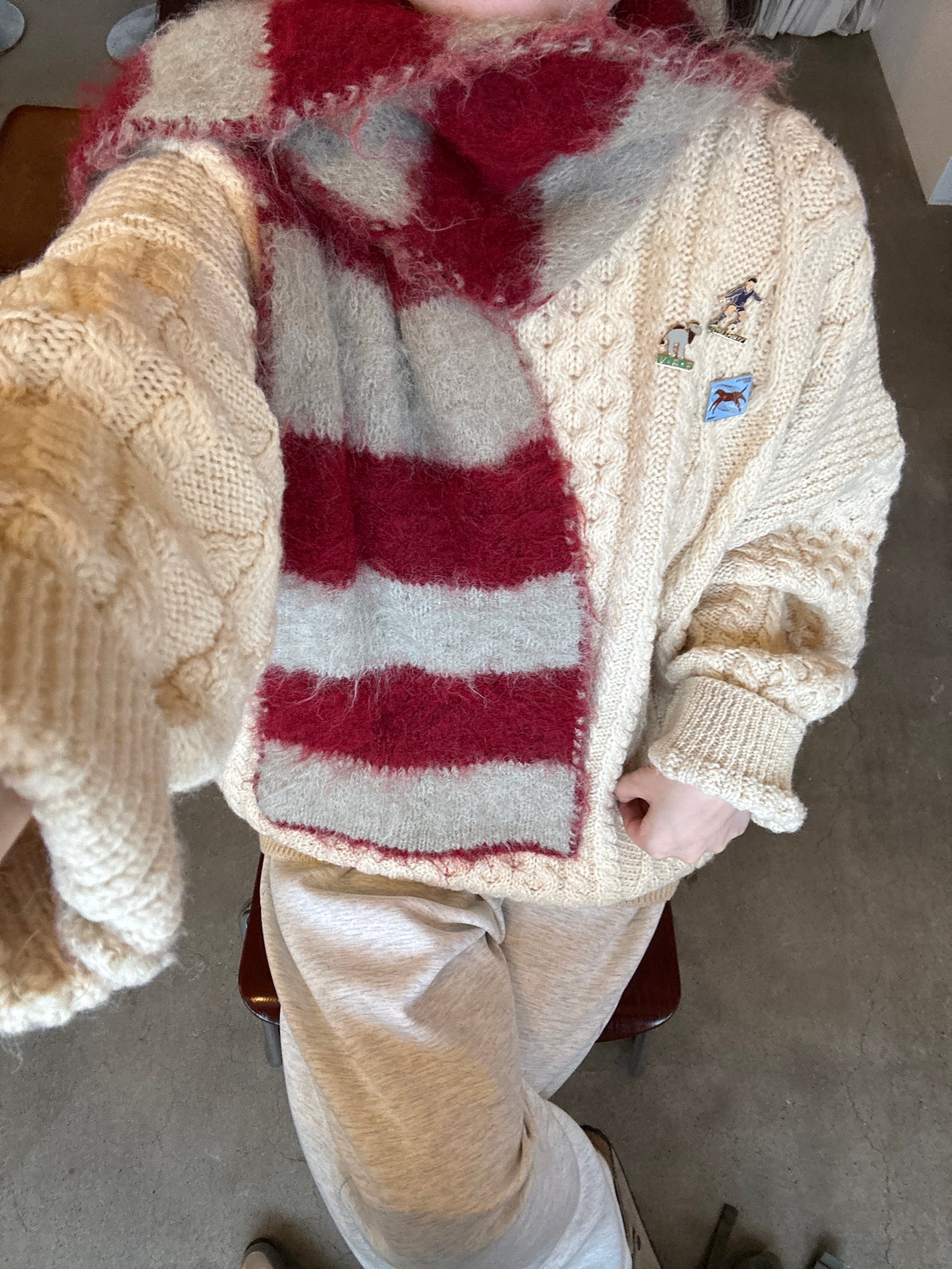 ボーダーマフラー DPB84099