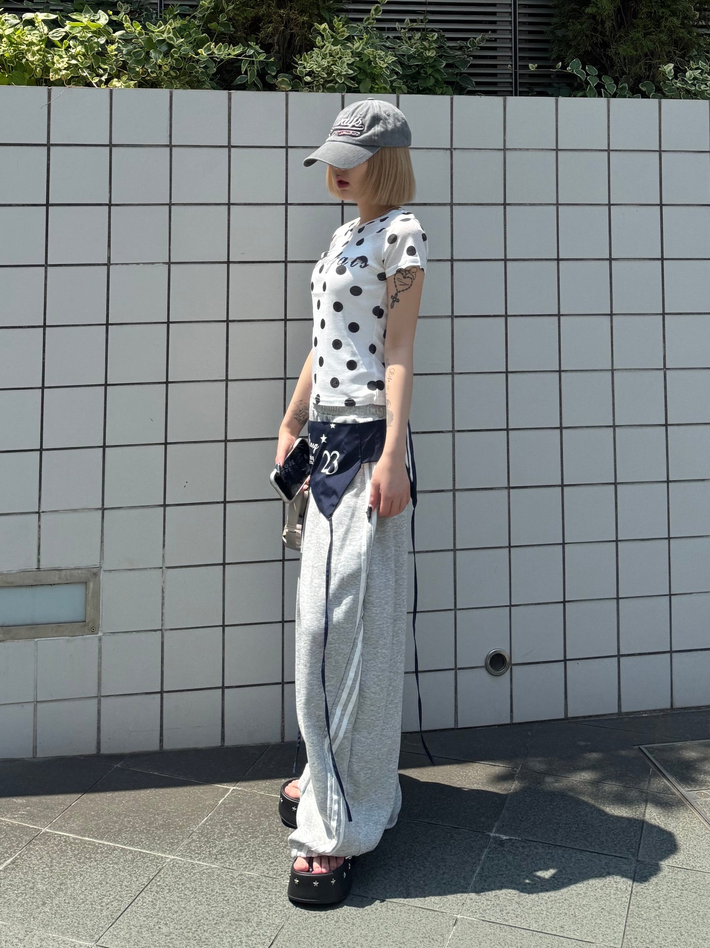 ウエストレイヤードスウェットパンツ DPB86273