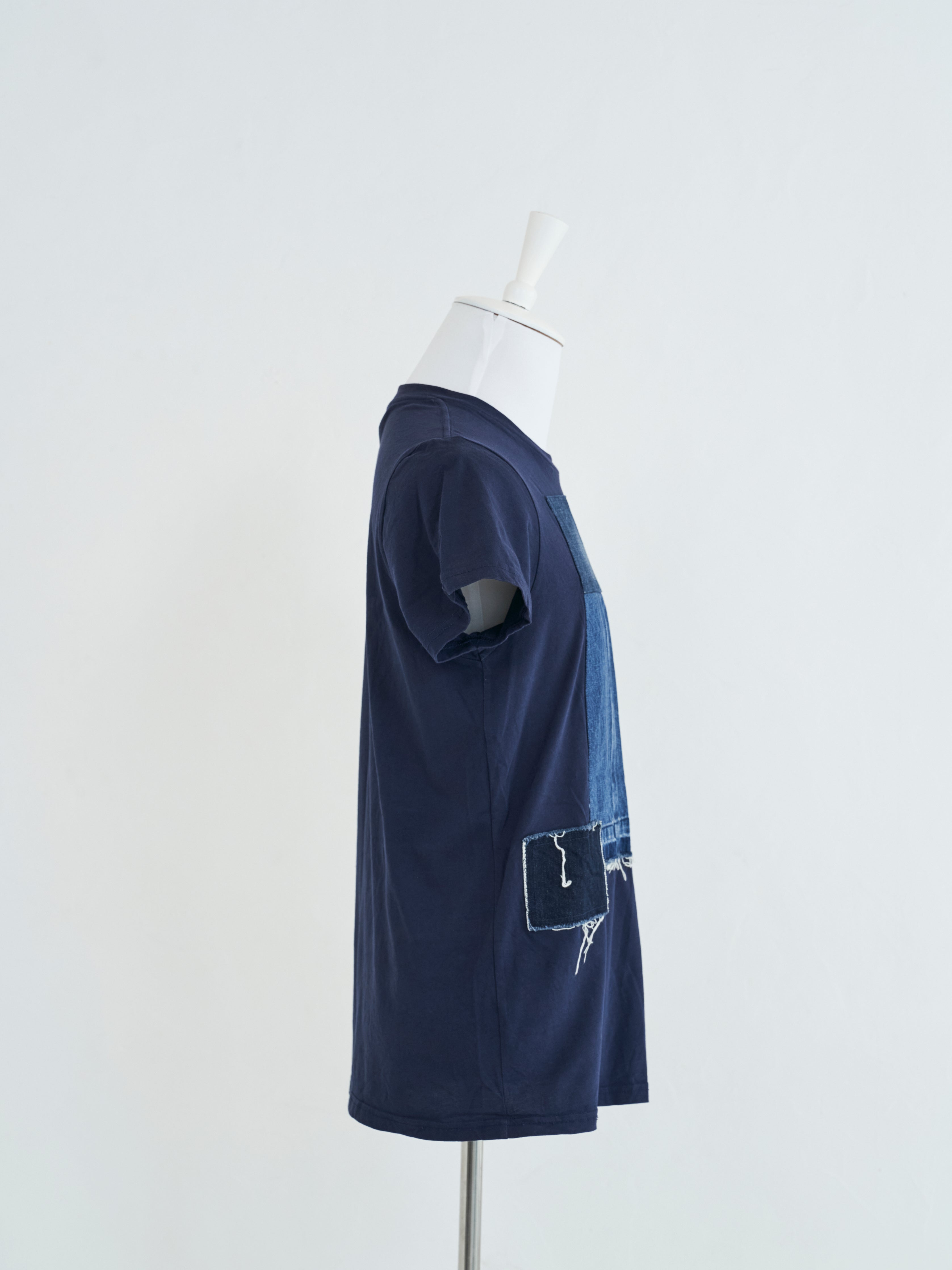＊完売間近＊ DIESEL パッチワーク Tシャツ 送料・関税込み T-BOXT-SLITS-R8 T-shirt with patch detail｜グレー｜メンズ