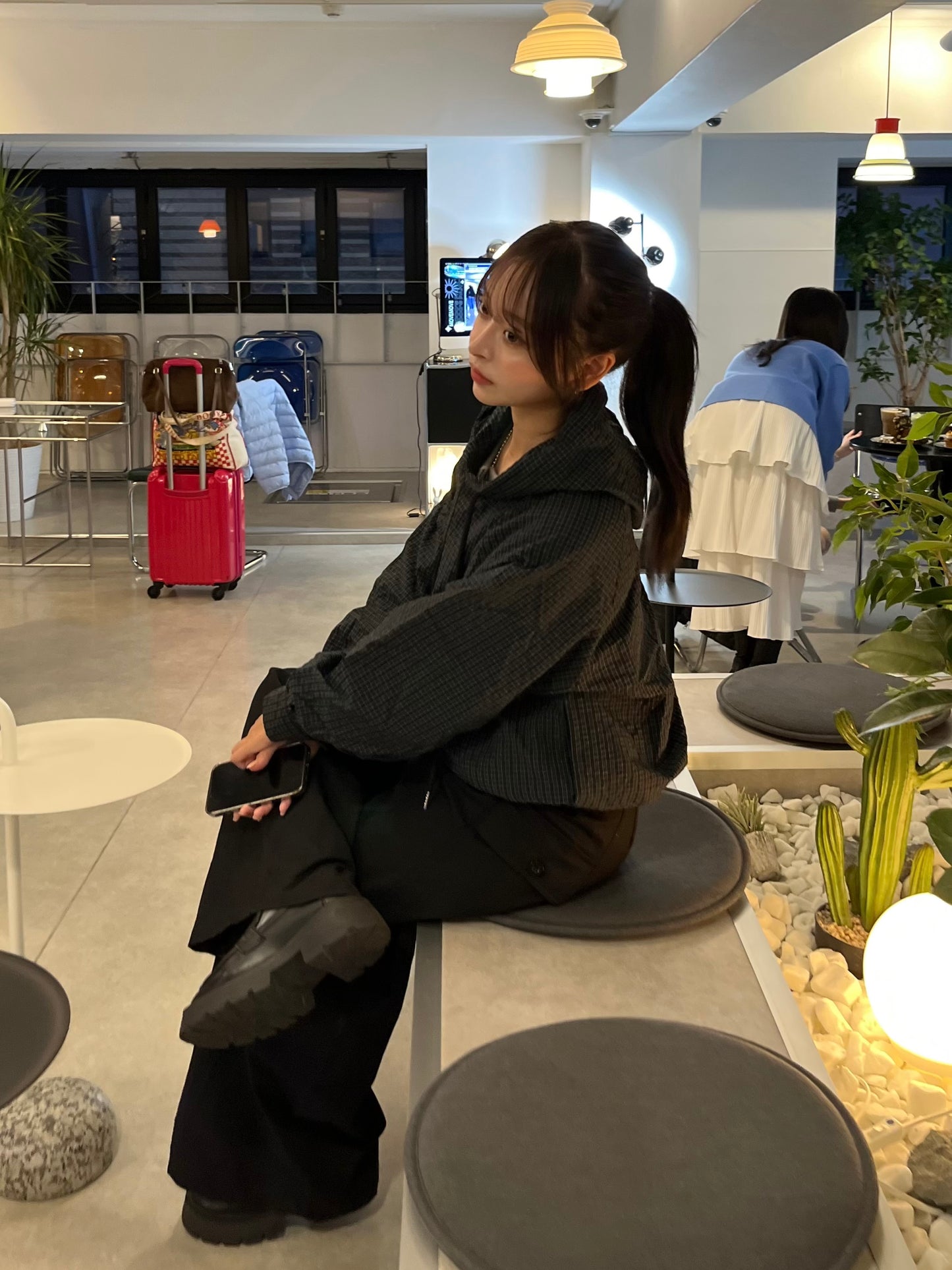 チェックアノラックパーカー DPB94024