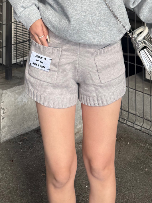 グレーニットショートパンツ DPB73485