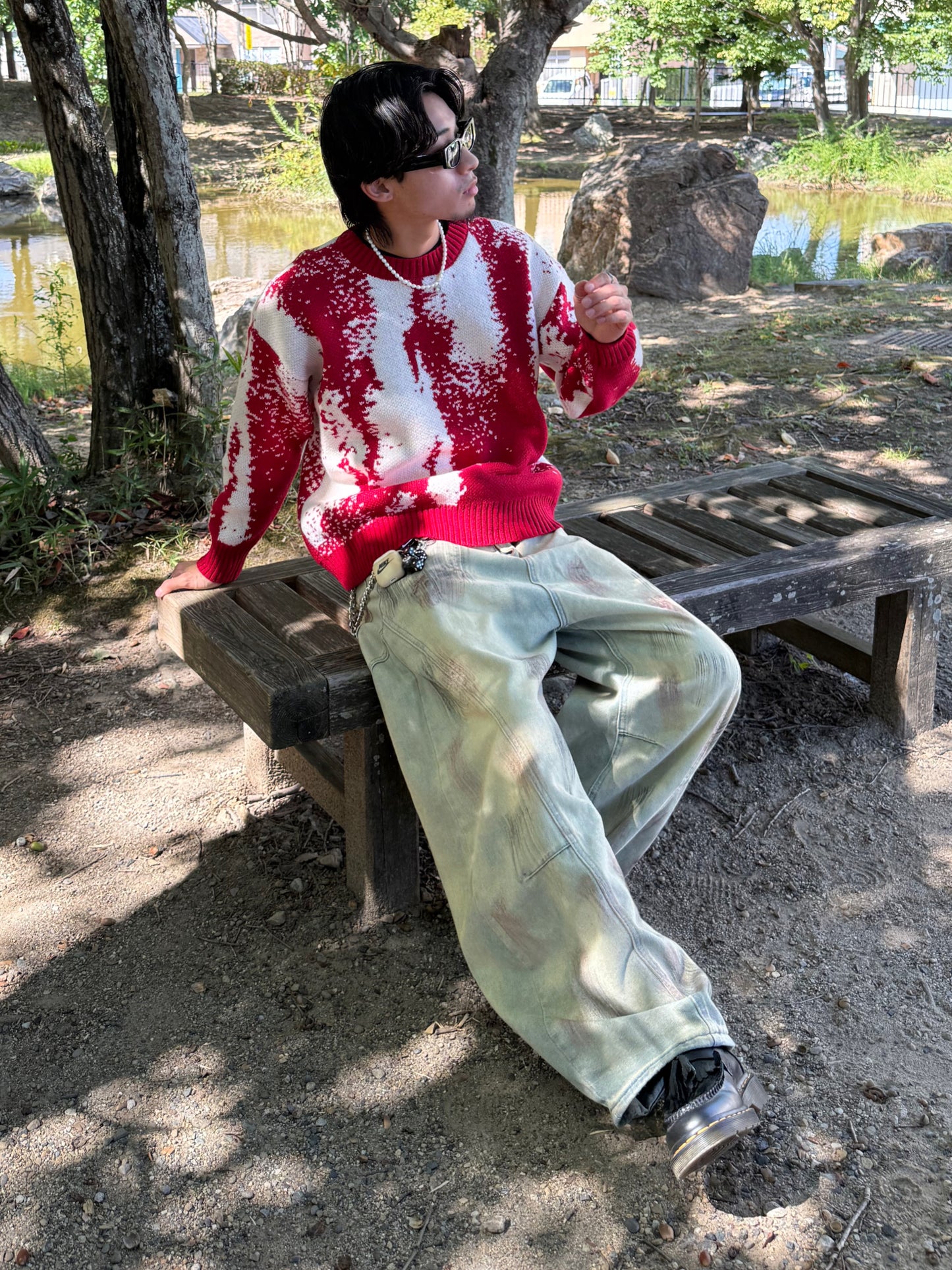 ダメージデザインデニムパンツ DPB90051