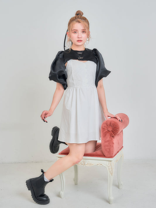 ホワイトミニキャミワンピース DPB75049