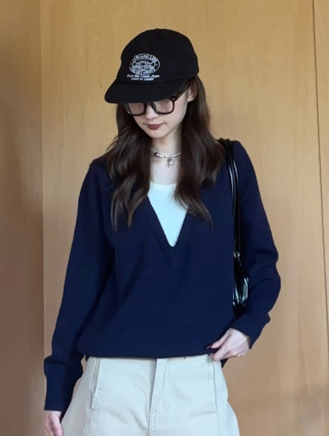 レイヤードライクVネックニット DPB88073