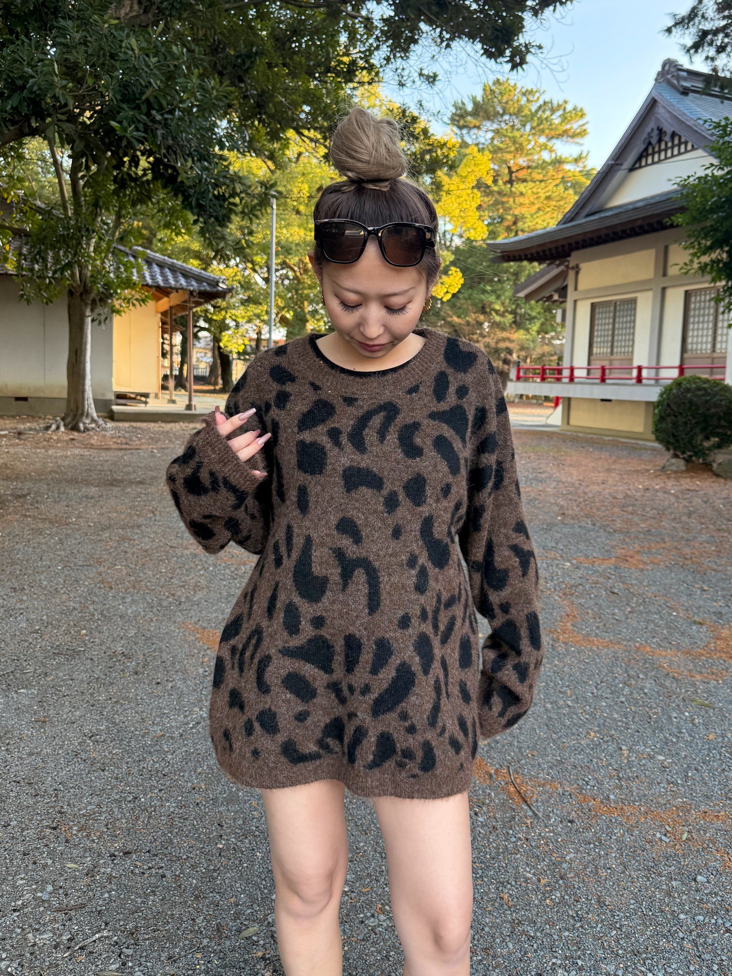 レオパードニットトップス DPB73525