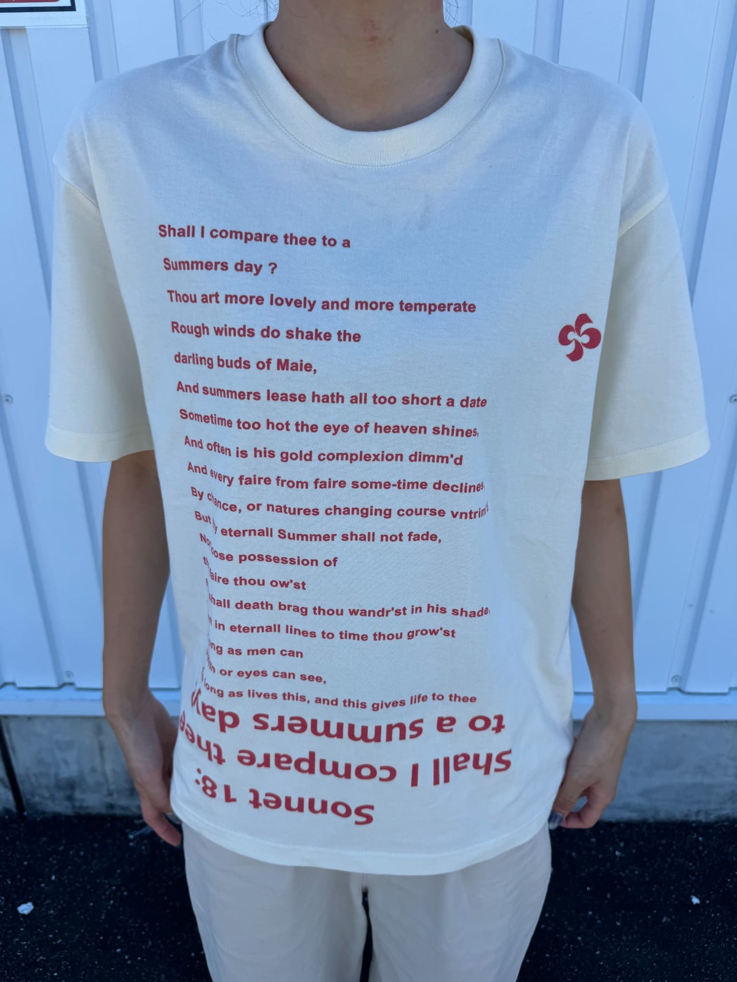 オーバーレタリングTシャツ DPC07047