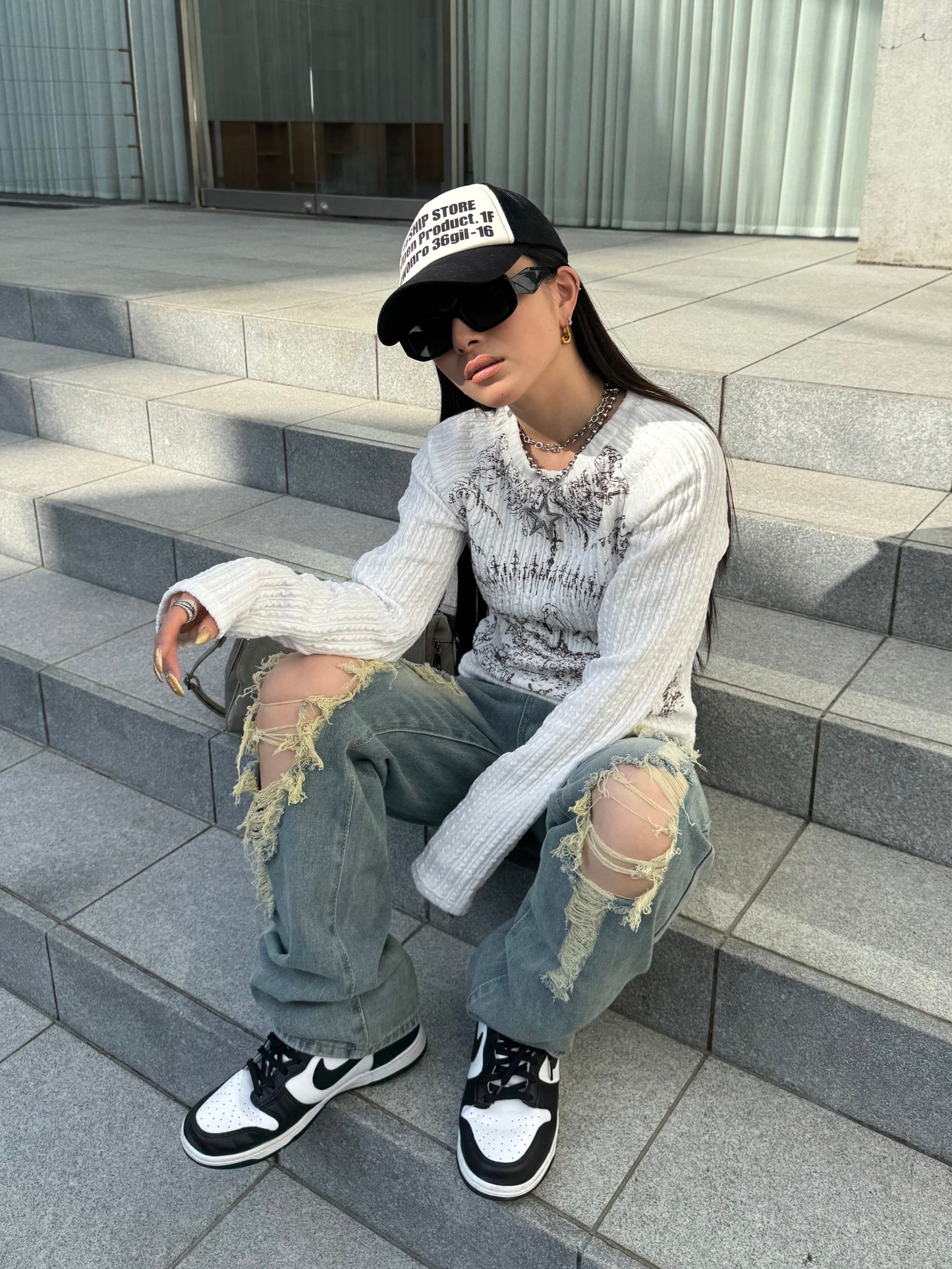 ダメージデニムパンツ DPB86031
