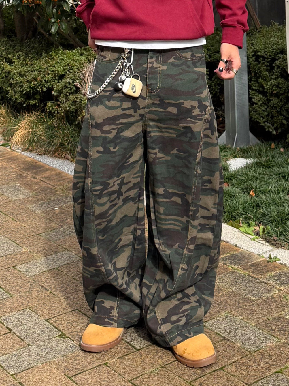 カモフラワイドデニムパンツ DPB90085