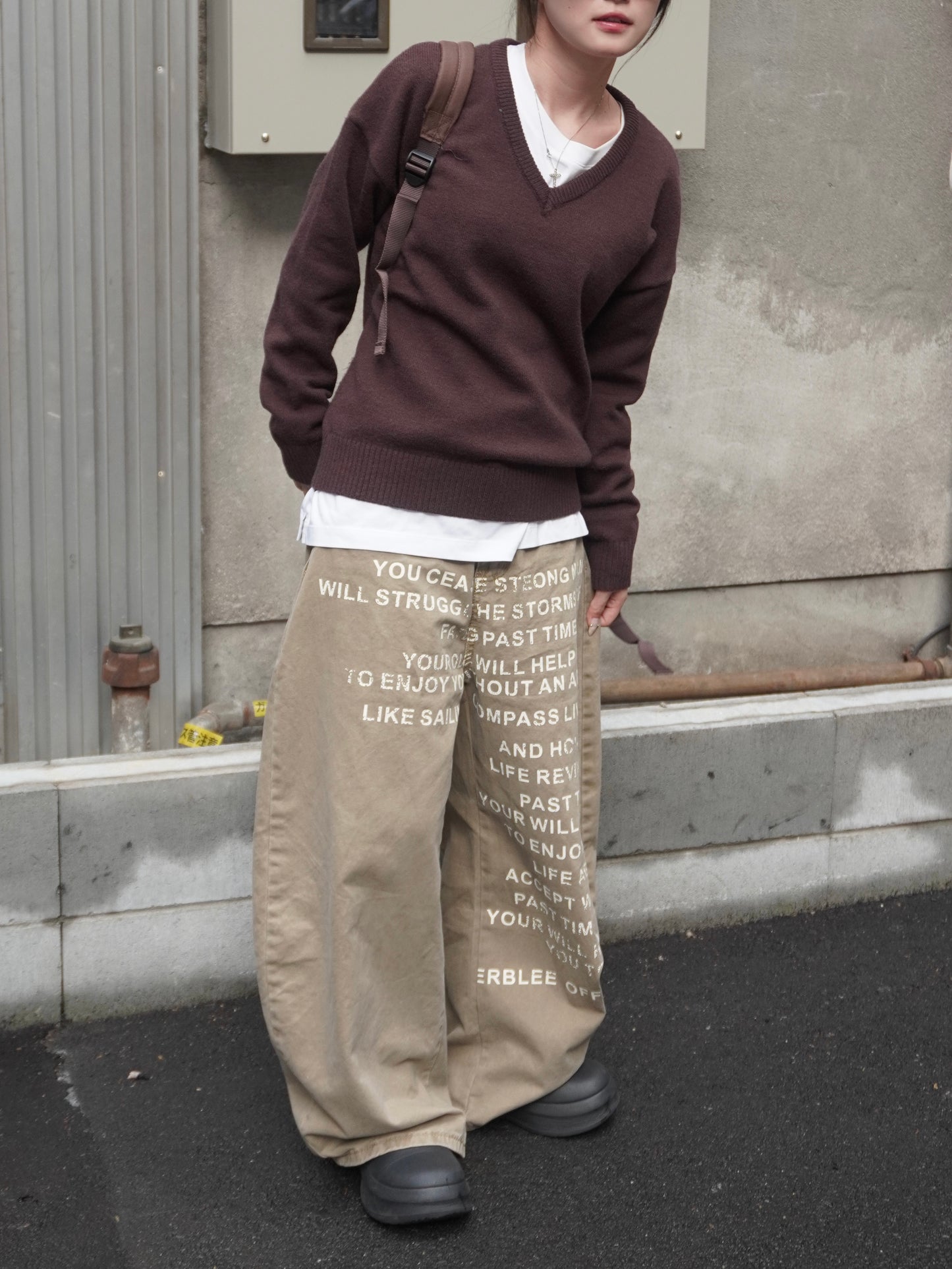 レタリングペイントデニムパンツ DPB85323