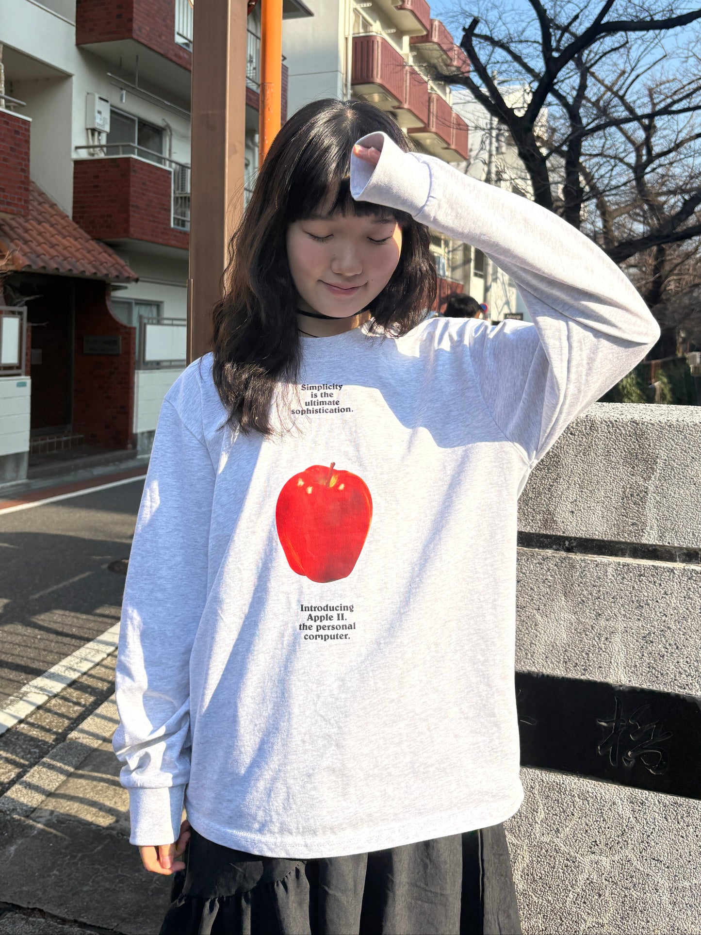 アップルオーバーサイズTシャツ DPA43771