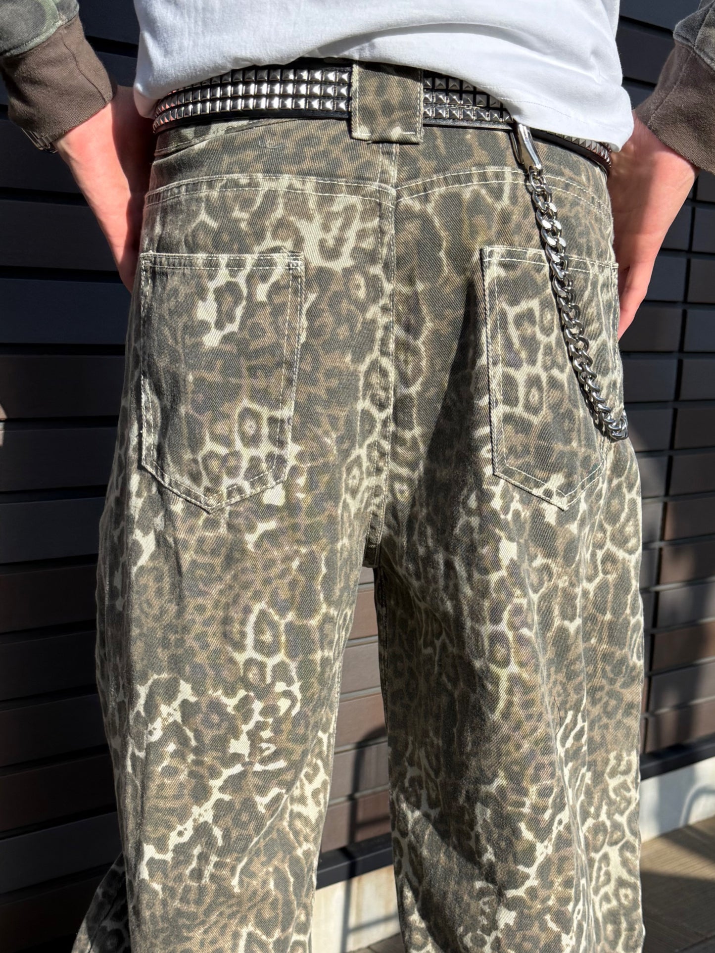 レオパードデニムパンツ DPB90181