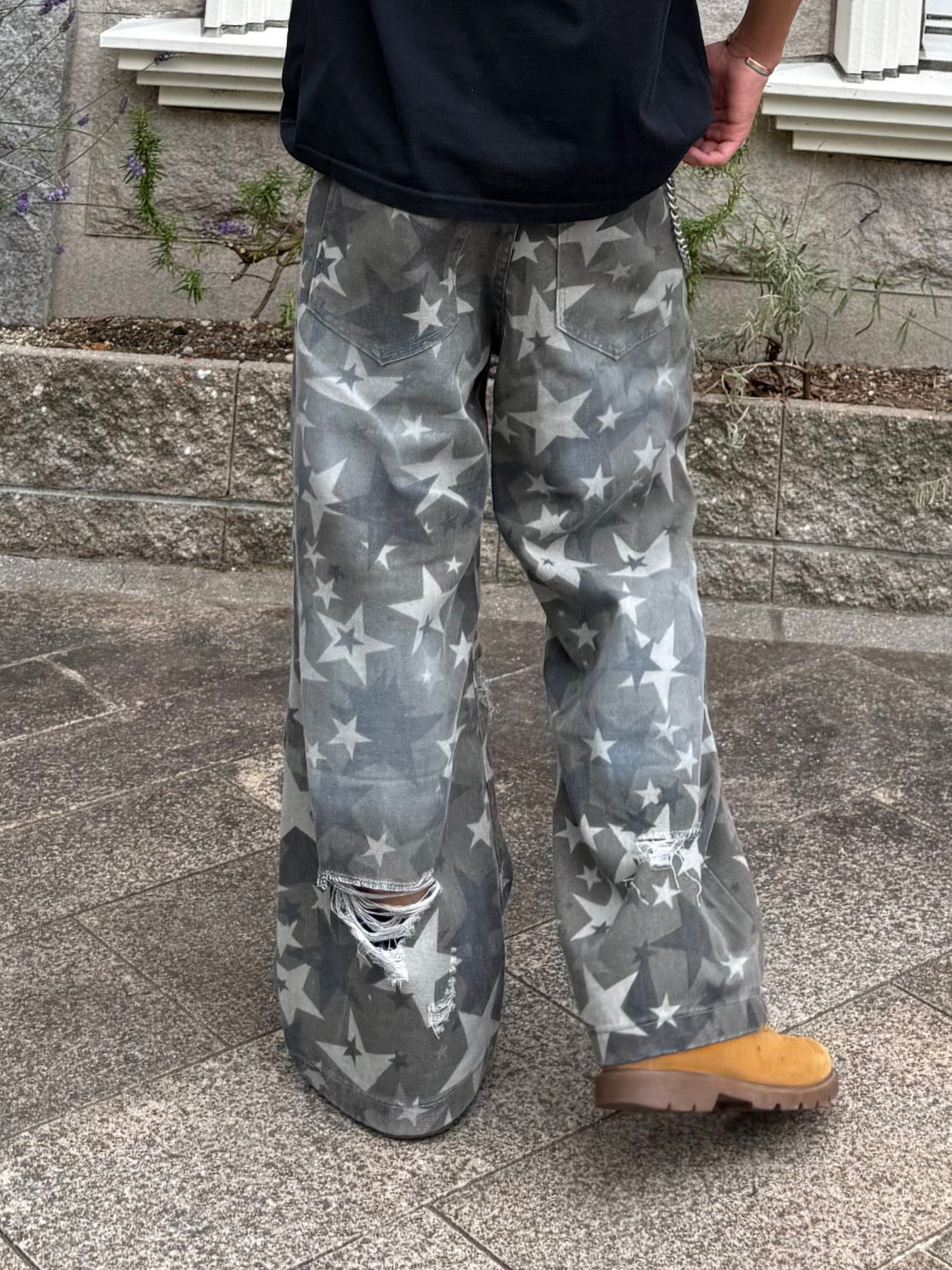 カモフラスターダメージカーブパンツ DPB90225