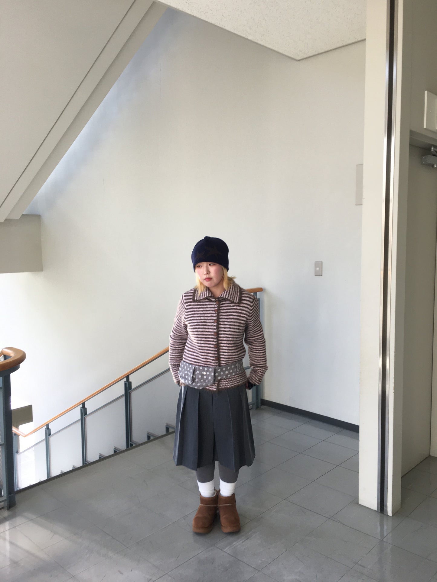 ボーダーネックニット DPB97061