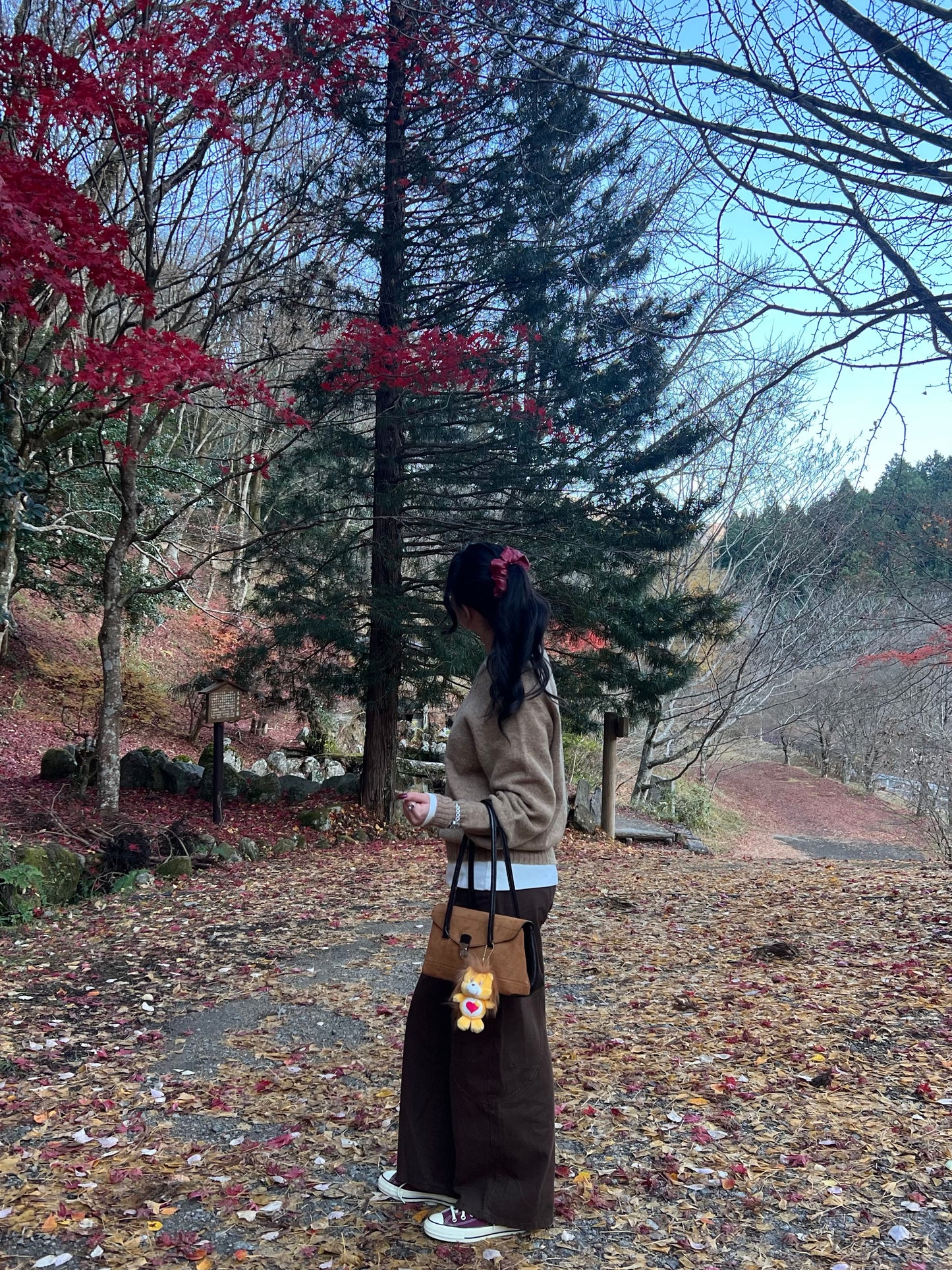 ステッチデザインブラウンパンツ DPB95069