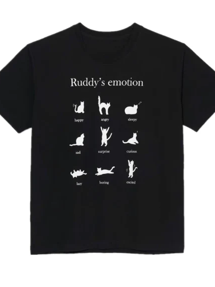 キャットプリントTシャツ DPB71777