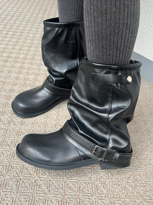 ミドル丈ルーズブーツ DPB79214