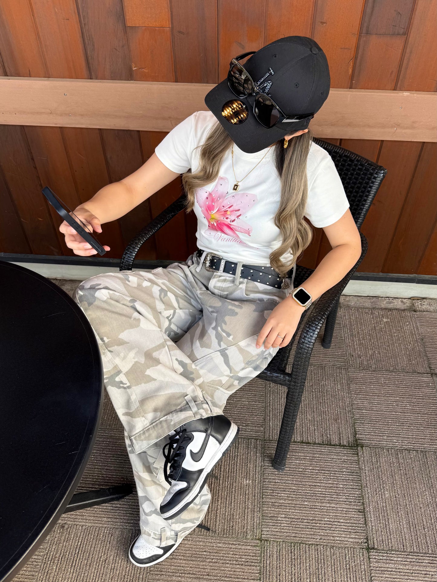 フローラルショートTシャツ DPB73625