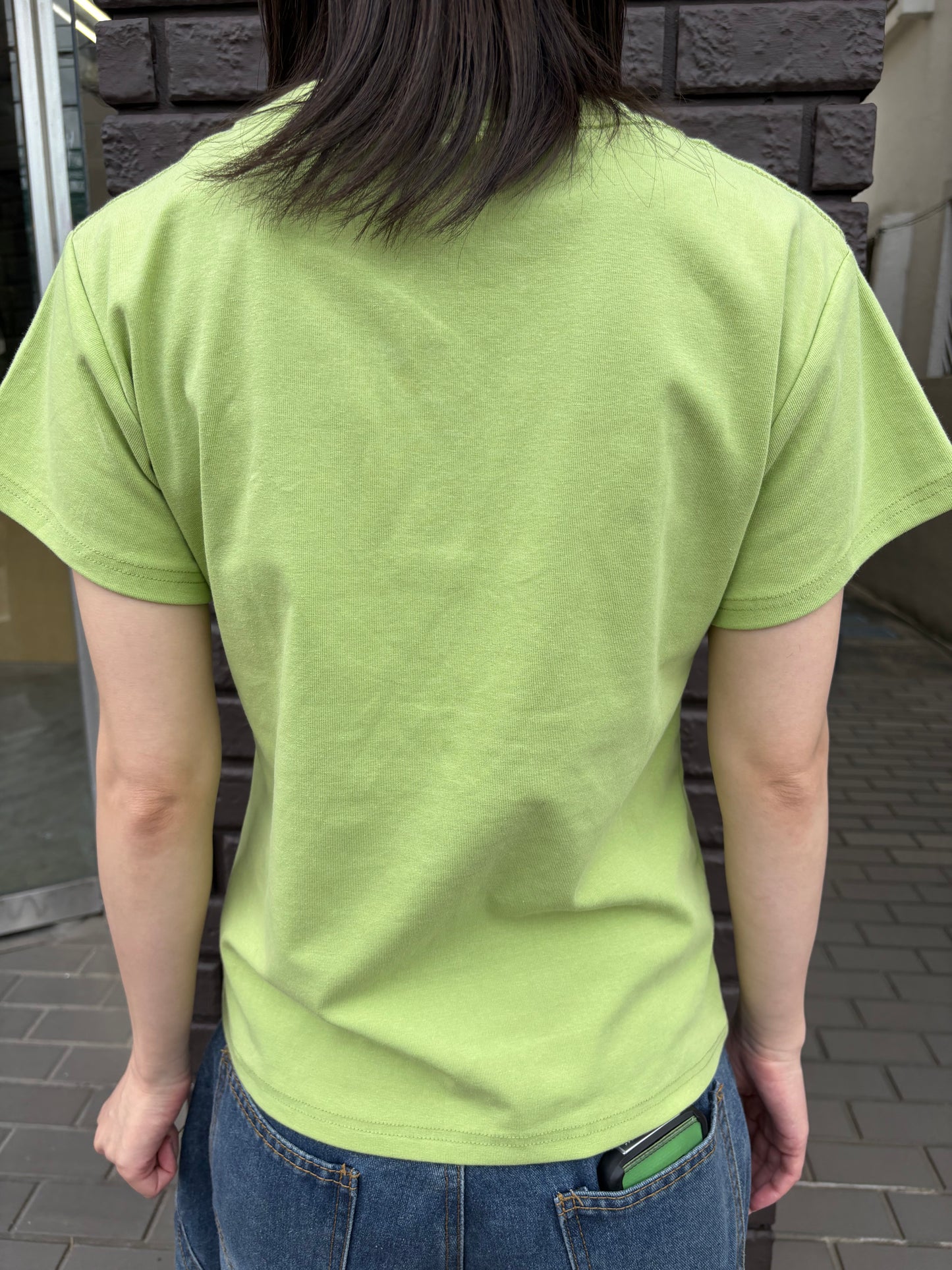 グリーンミニマルTシャツ DPB99096