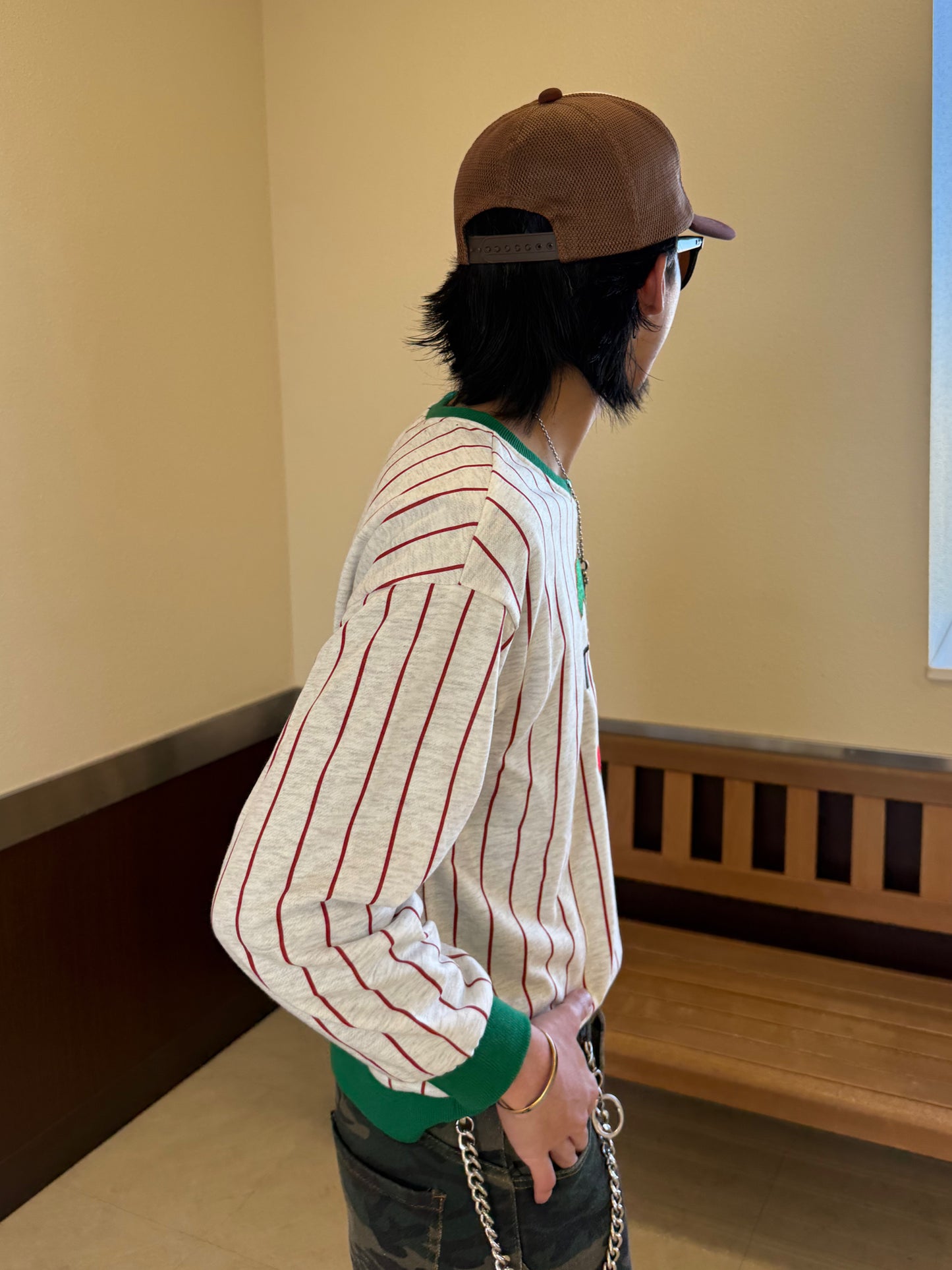 ストライプイタリアスウェット DPB90116