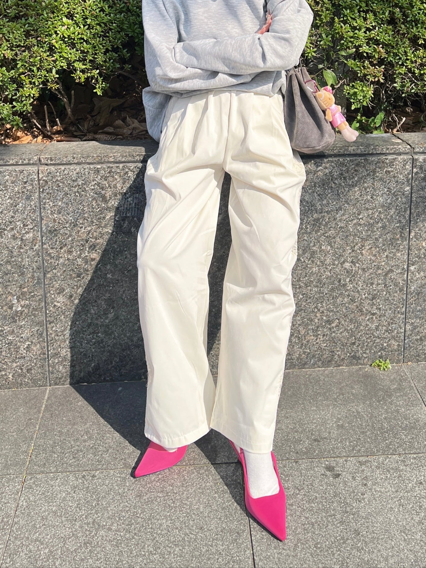 サイドレースラインワイドパンツ DPB79140