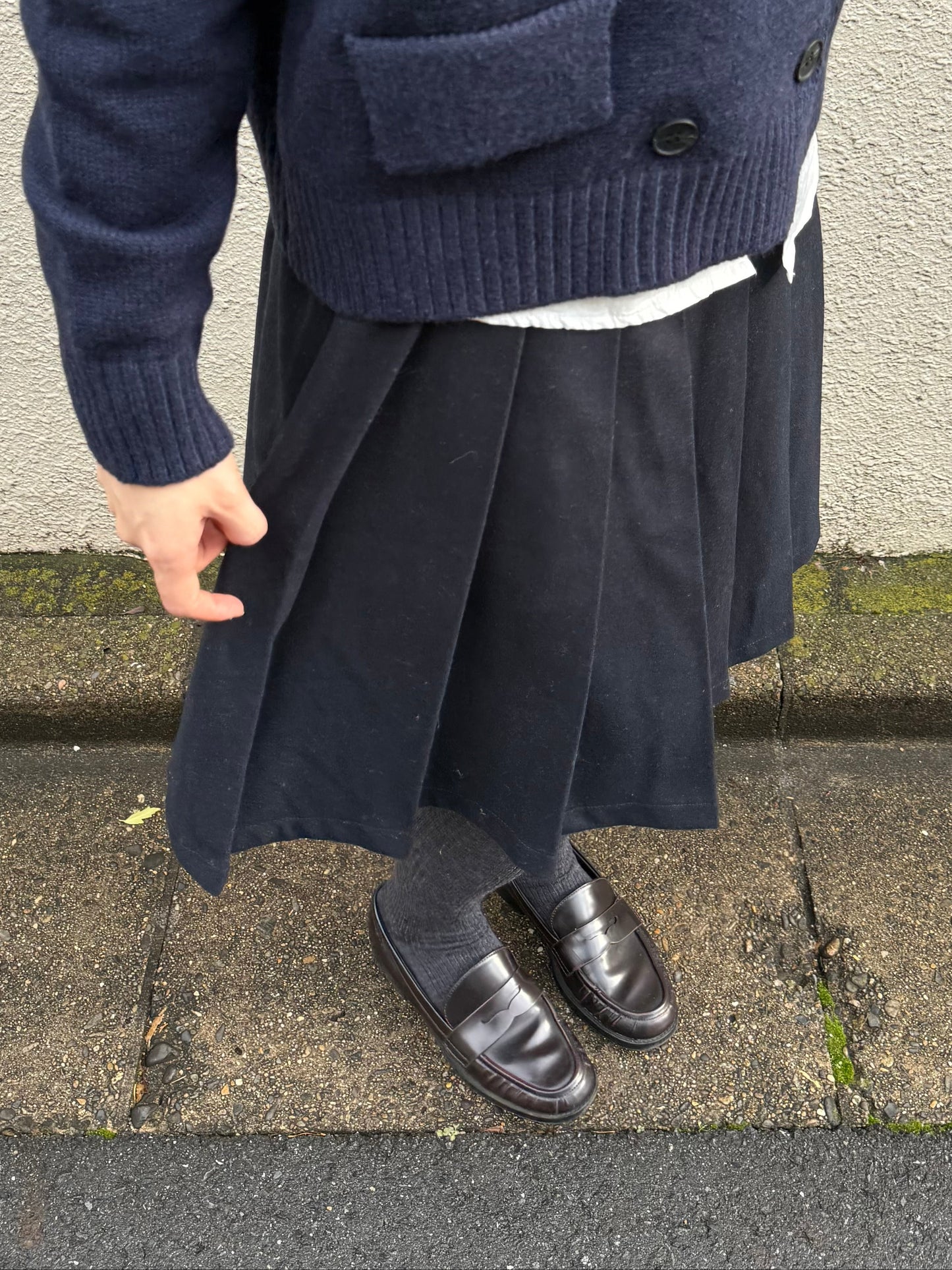 フロントプリーツミニスカート DPA43725