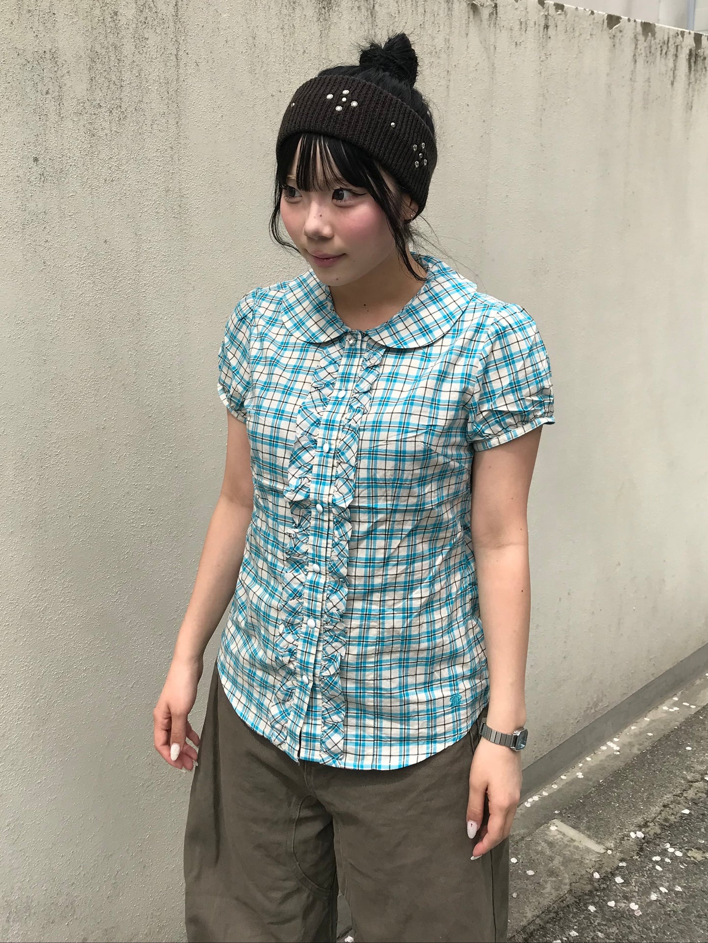 スカイブルーチェックシャツ DPB89244