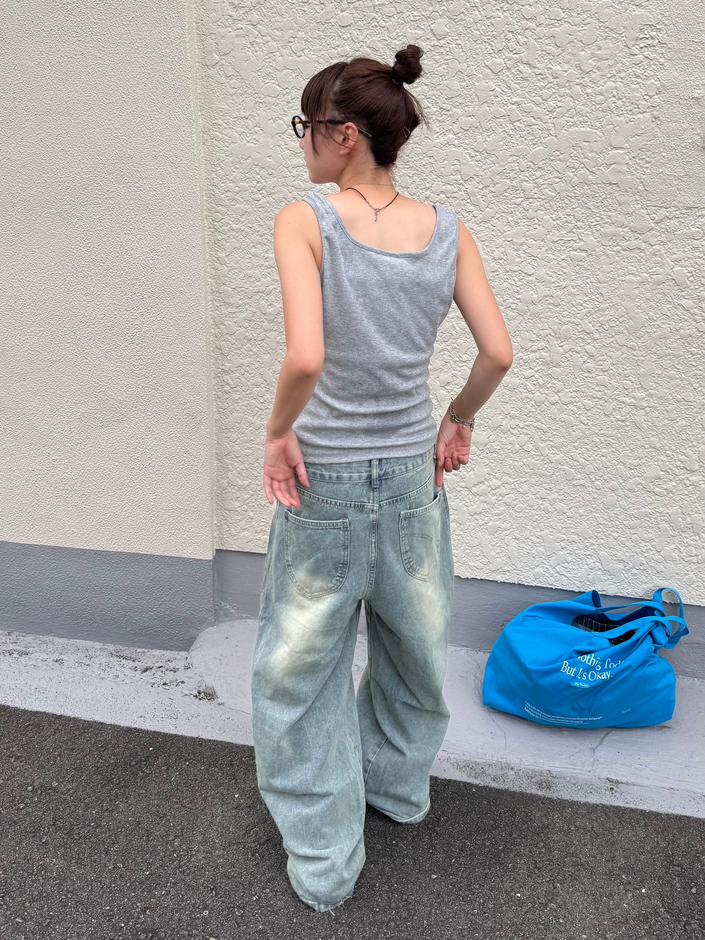 ウォッシュバルーンデニムパンツ DPB85274
