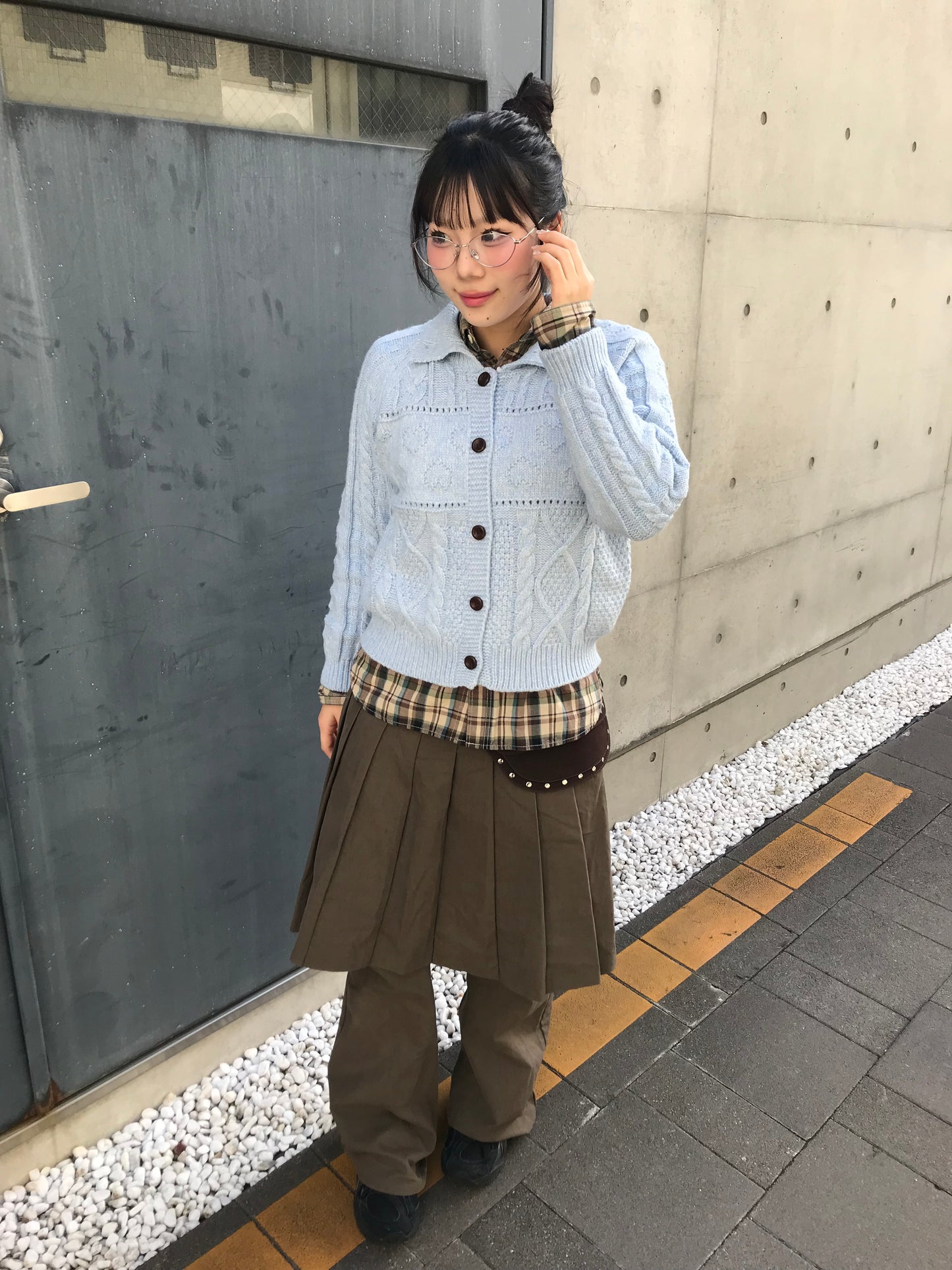ニットカラーカーディガン DPB89218