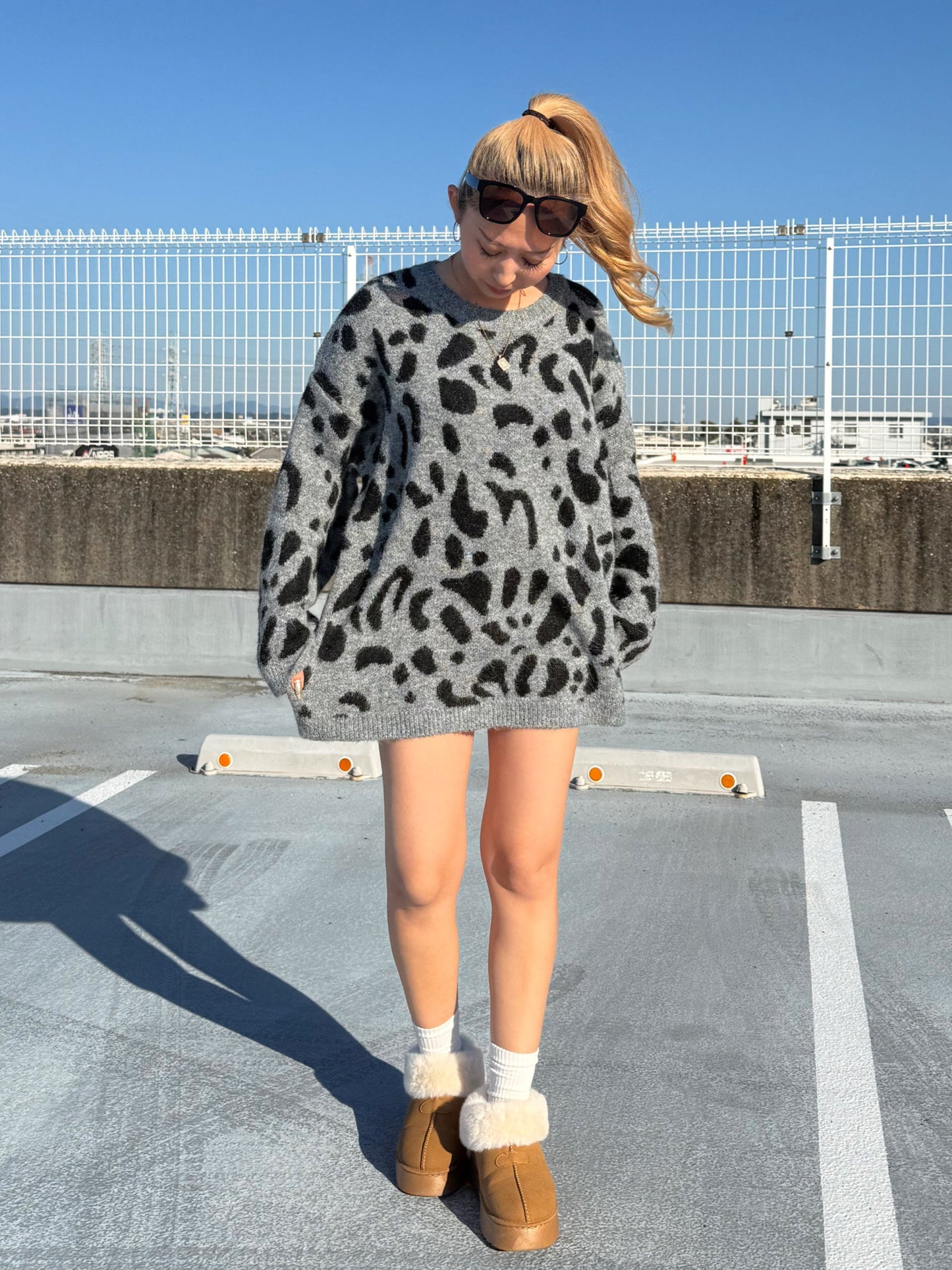 レオパードニットトップス DPB73525