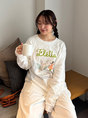 イラストプリントロングTシャツ DPB78131