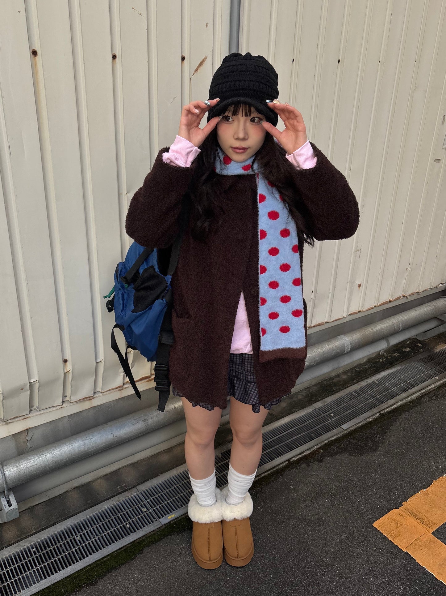 ファー付きショートムートンブーツ DPB89137