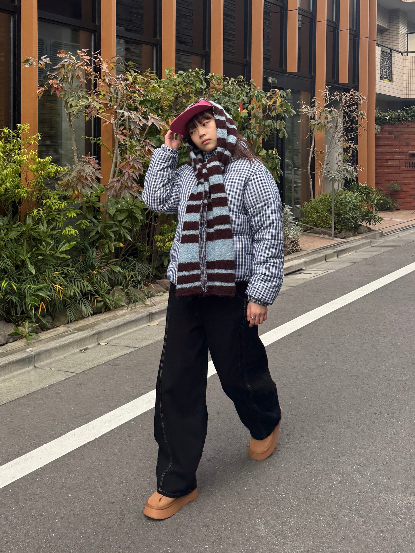 ギンガムチェックダウンジャケット DPB91052