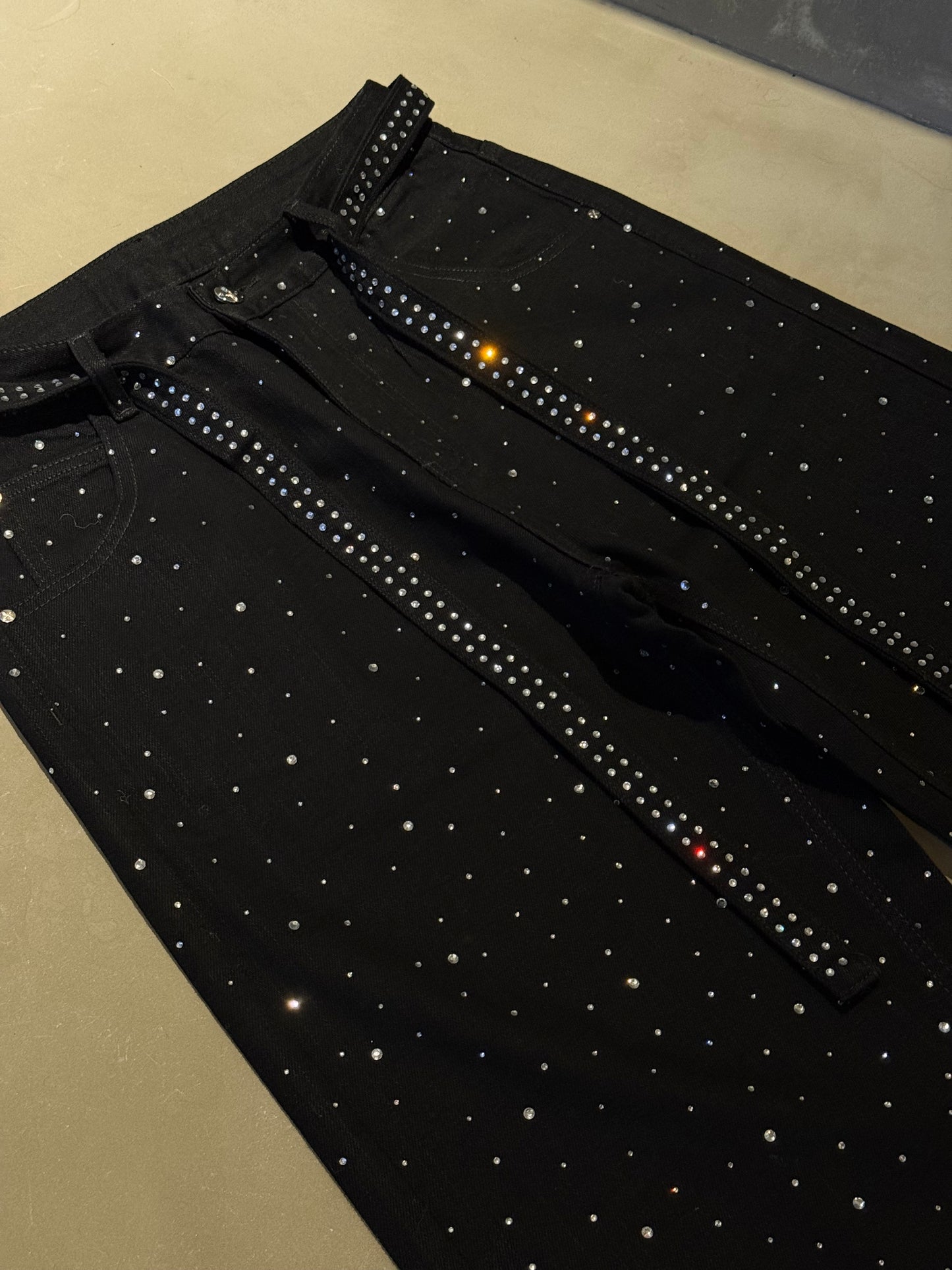 ラメストレードデニムパンツ DPB86168