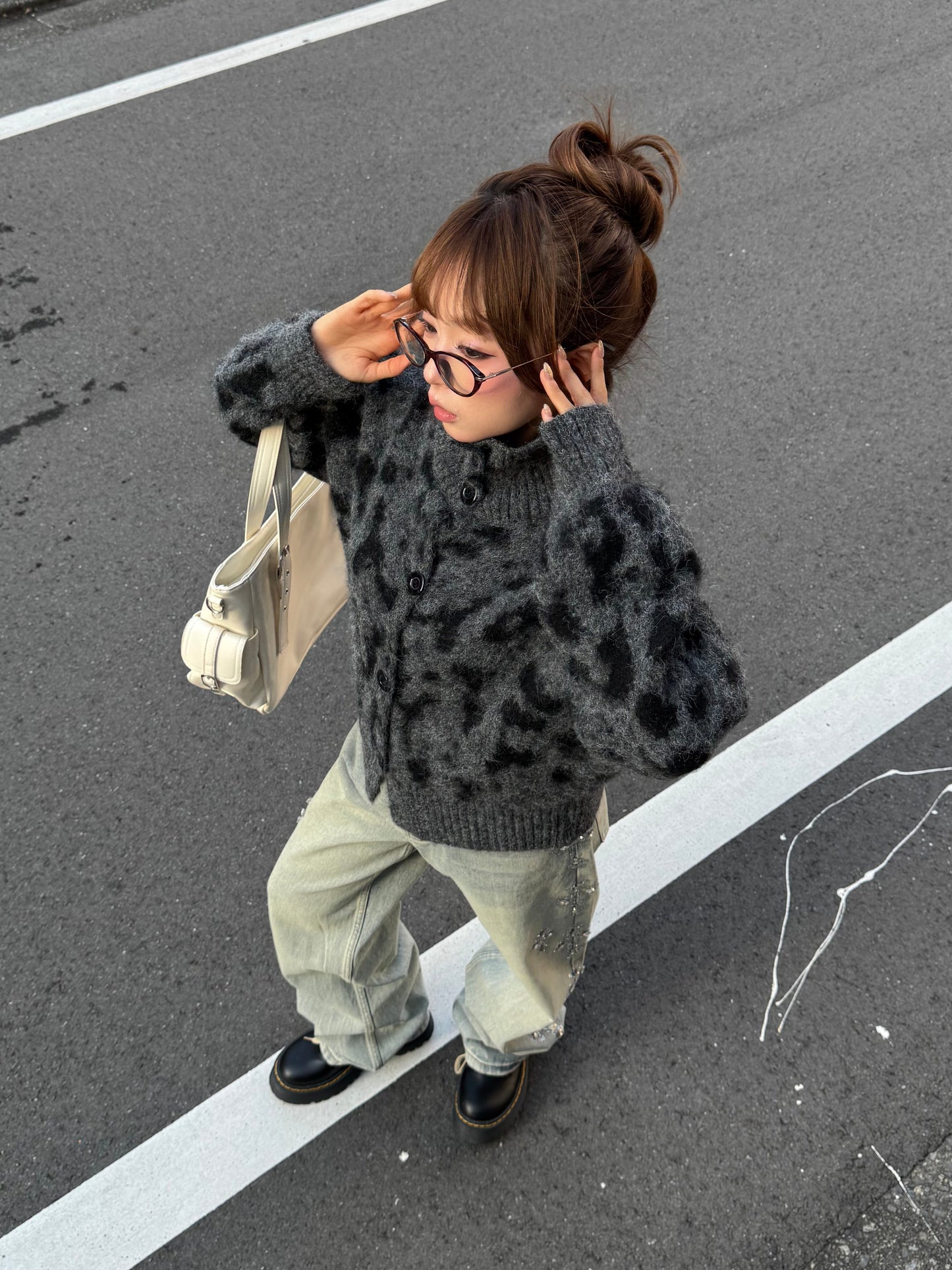 サイドクロスビジューデニムパンツ DPB86169