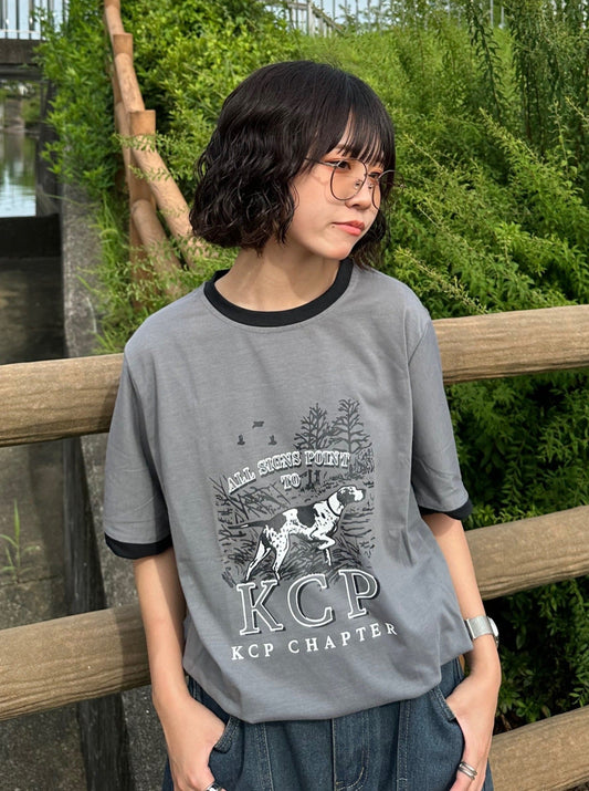 グレーリンガーTシャツ DPB70116