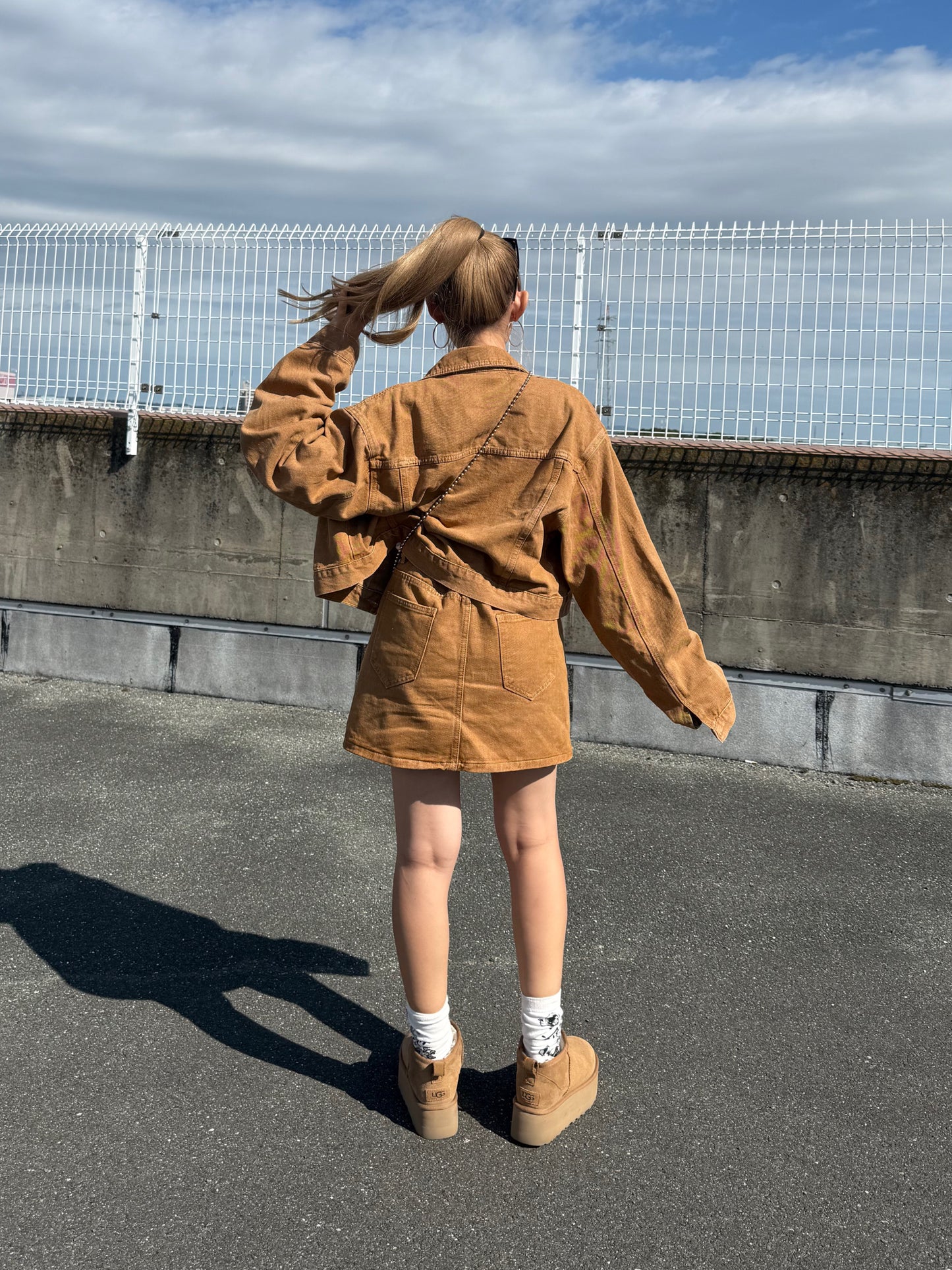 ブラウンデニムセットアップ DPB73478