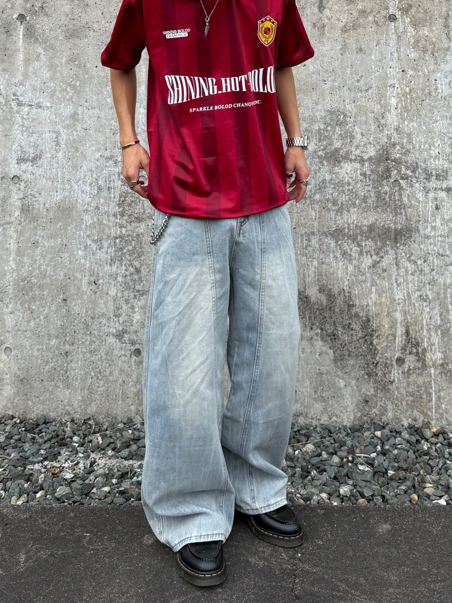 kenshin_ライトカラーワイドデニムパンツ DPB73403