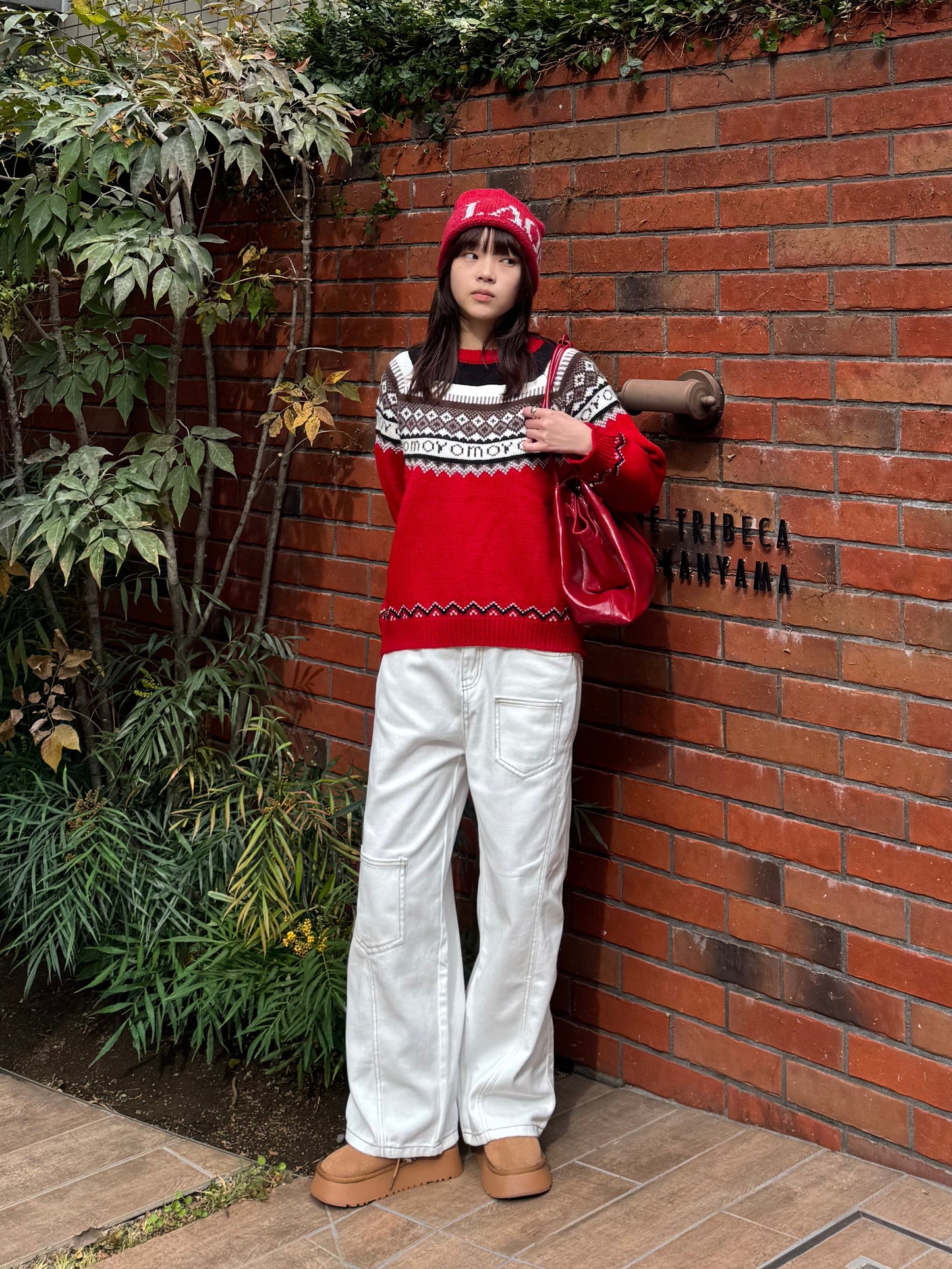 ノルディック柄ニットプルオーバー DPB91055