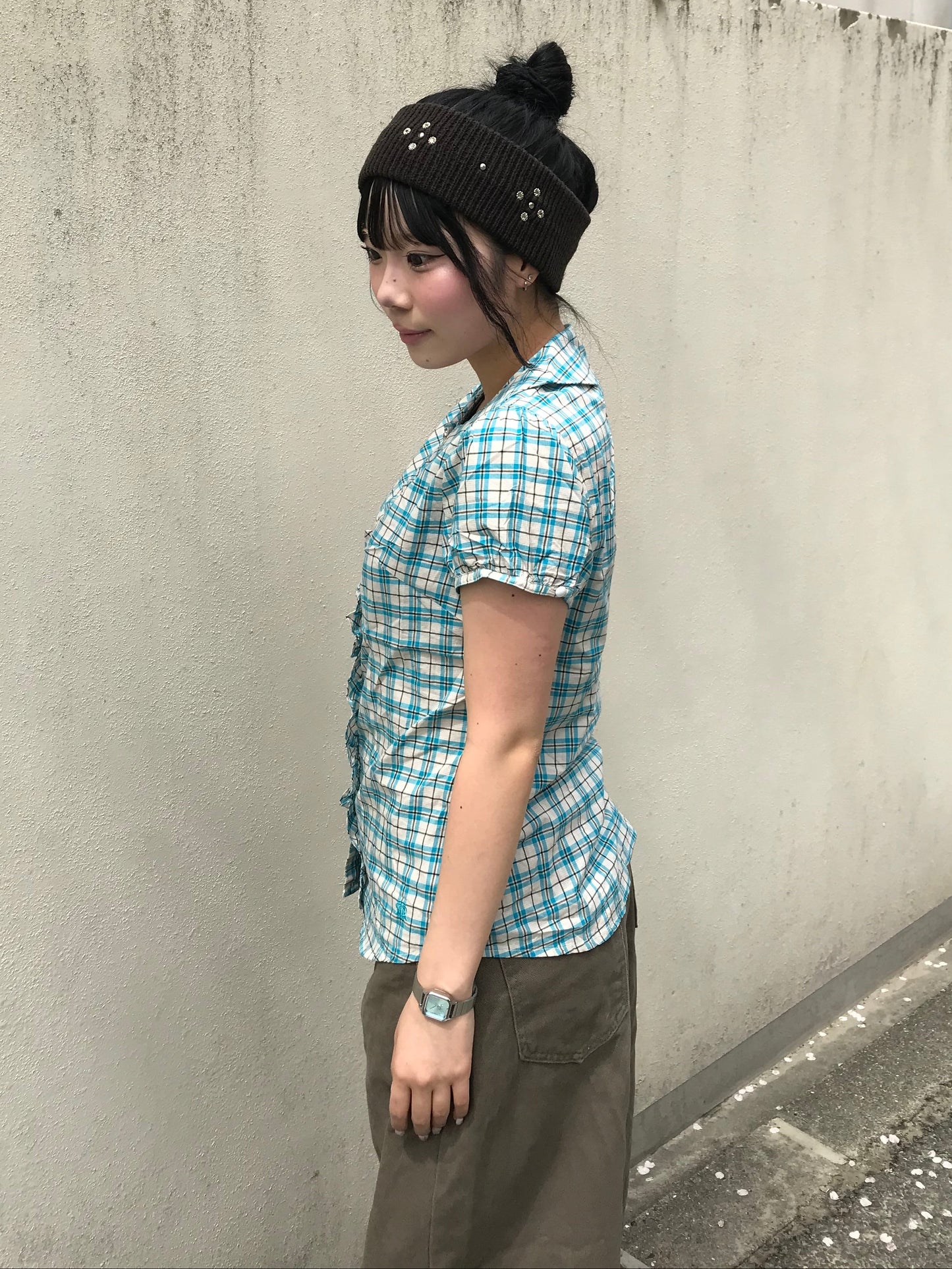 スカイブルーチェックシャツ DPB89244
